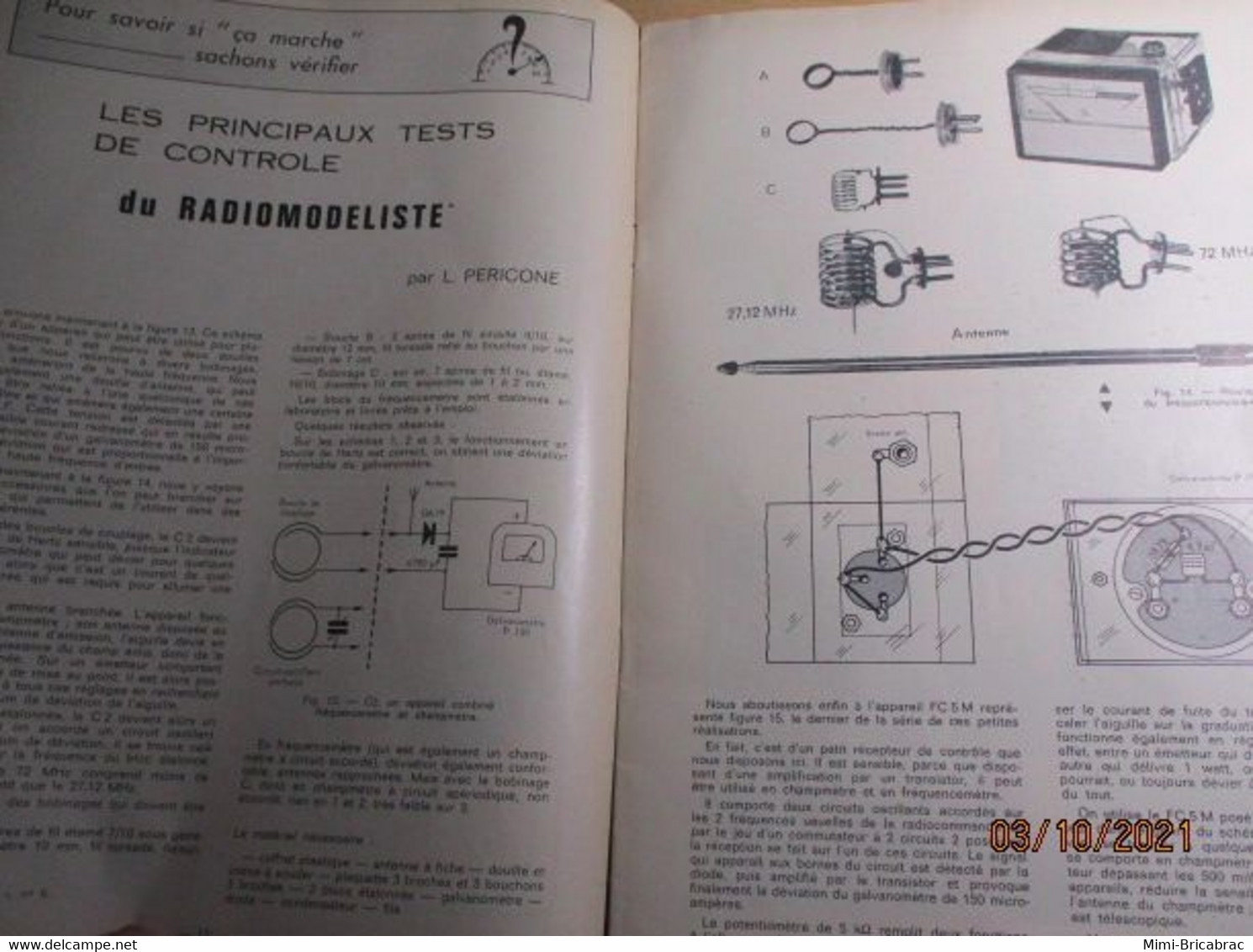 AEROJ20 Revue RADIO MOEDELISME N°7 De 6/1967 Avec Plan En Pages Centrales, En Très Bon état Général - Modelos R/C (teledirigidos)