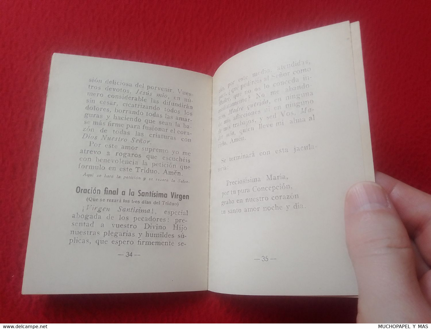 ANTIGUO LIBRO LIBRITO NOVENA Y TRIDUO EN HONOR DEL SANTO NIÑO DEL REMEDIO 1920...JOSÉ CABELLO Y GUILLÉN DE TOLEDO VER...