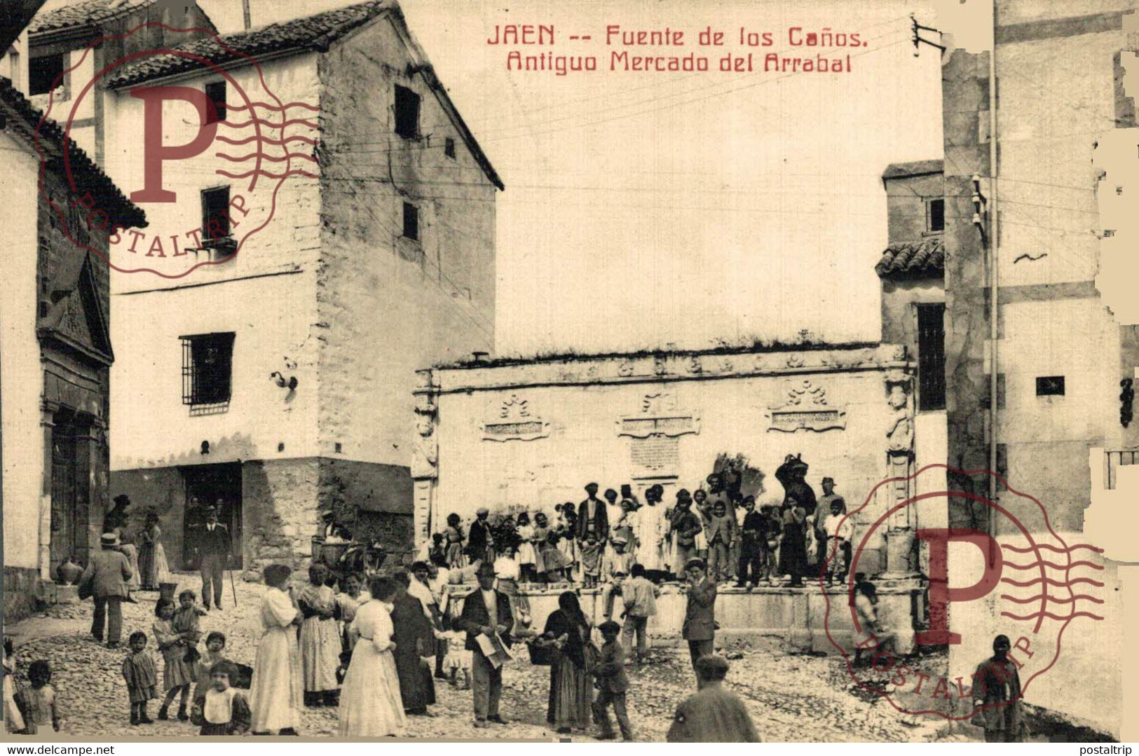 JAEN. FUENTE DE LOS CAÑOS. ANTIGUO MERCADO DEL ARRABAL. - Jaén