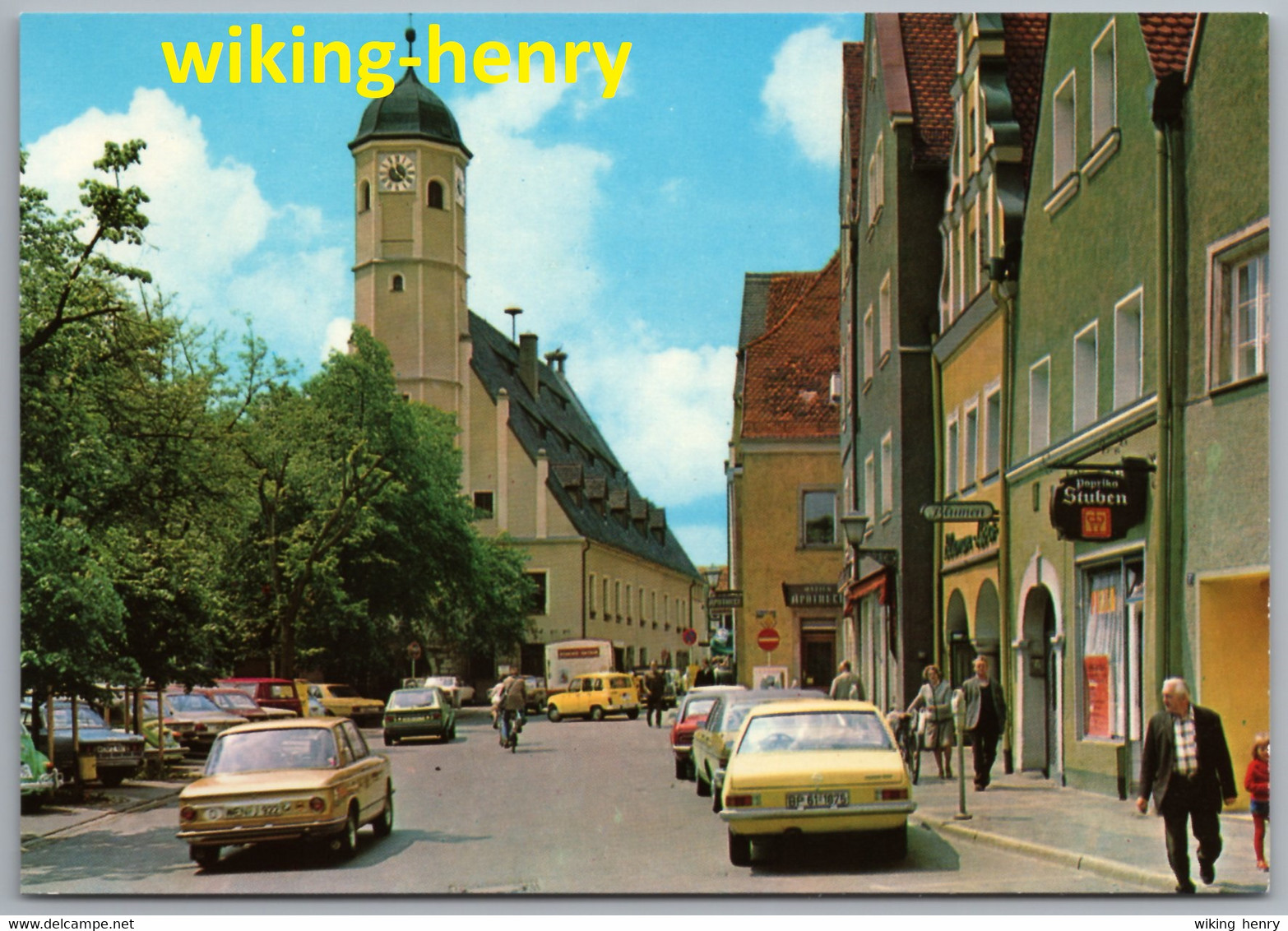 Weiden In Der Oberpfalz - Unterer Markt Und Rathaus 1   Mit BMW 02 Renault R4  Opel Kadett C - Weiden I. D. Oberpfalz