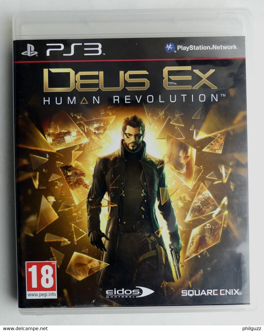 JEU PLAYSTATION PS3 DEUS EX HUMAN REVOLUTION AVEC BOITIER ET LIVRET - PS3