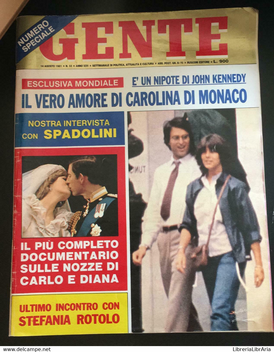 Gente Agosto 1981 - Autori Vari,  1981,  Rusconi - P - Medizin, Biologie, Chemie