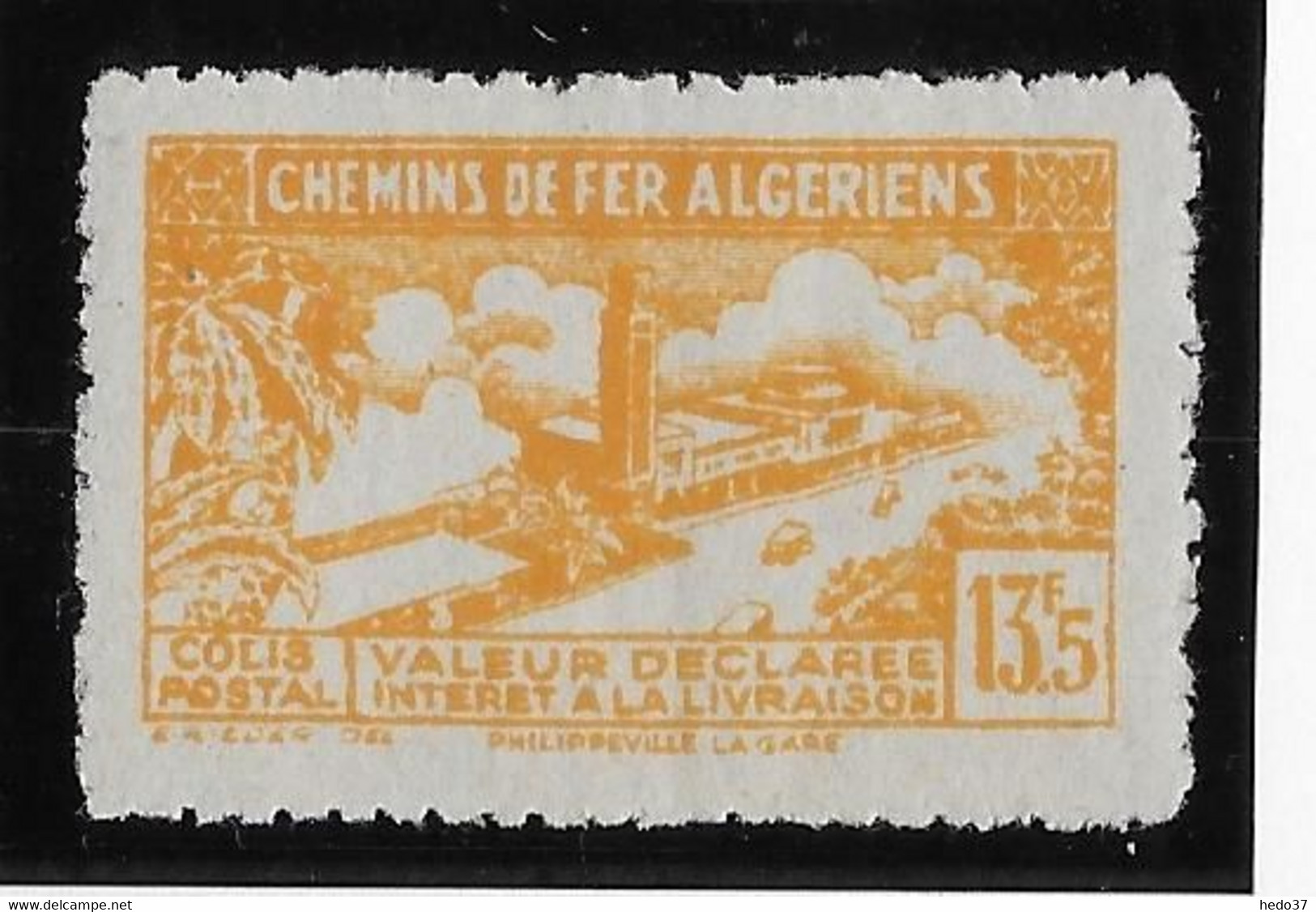 Algérie Colis Postaux N°130a (réf. Dallay) - Variété Sans Surcharge CR - Neuf ** Sans Charnière - TB - Parcel Post