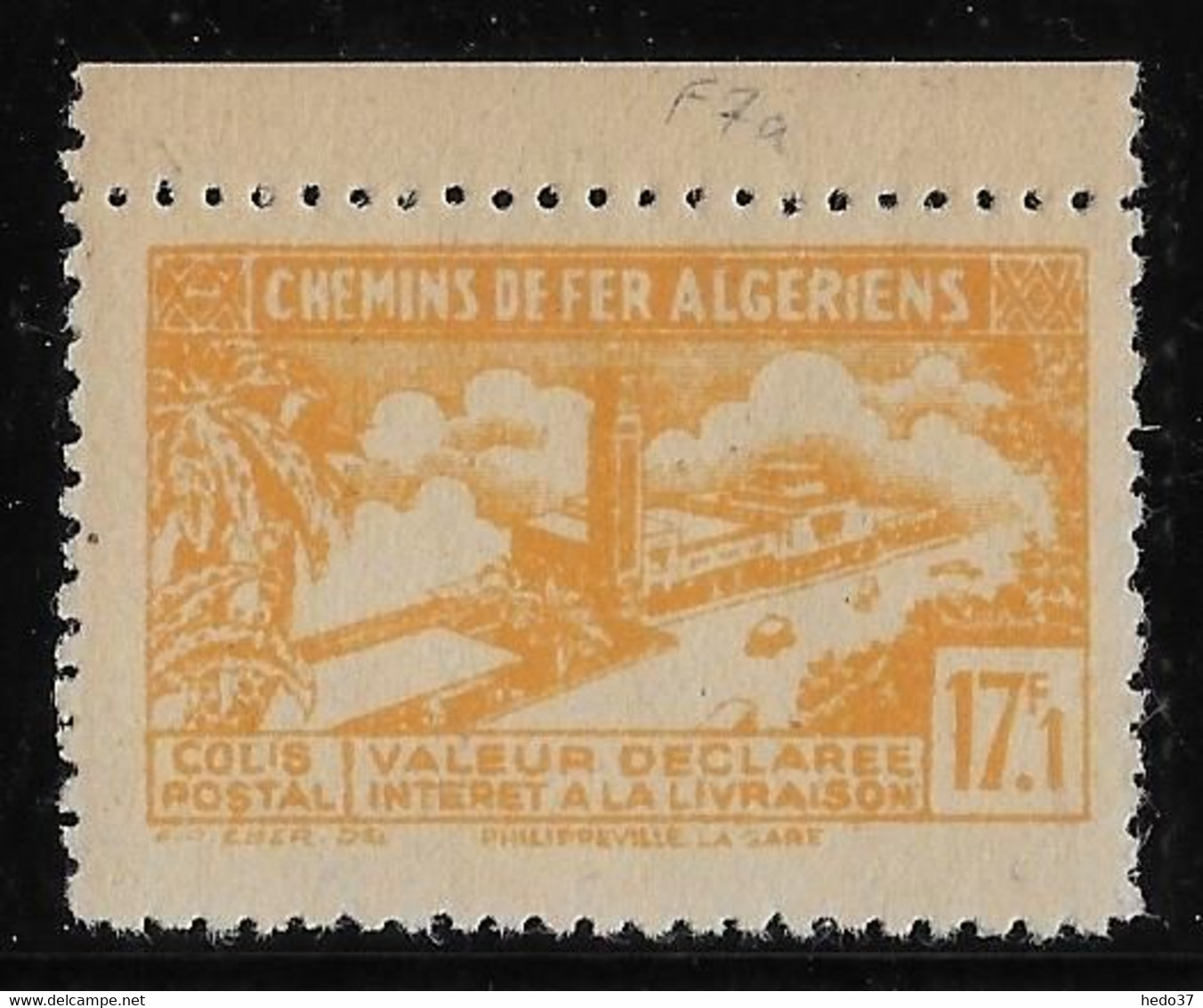 Algérie Colis Postaux N°131a (réf. Dallay) - Variété Sans Surcharge CR - Neuf ** Sans Charnière - TB - Parcel Post