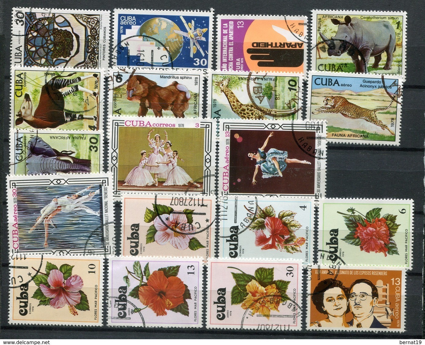 Cuba 1978 Completo Sin Hojas Bloque Usado. - Komplette Jahrgänge