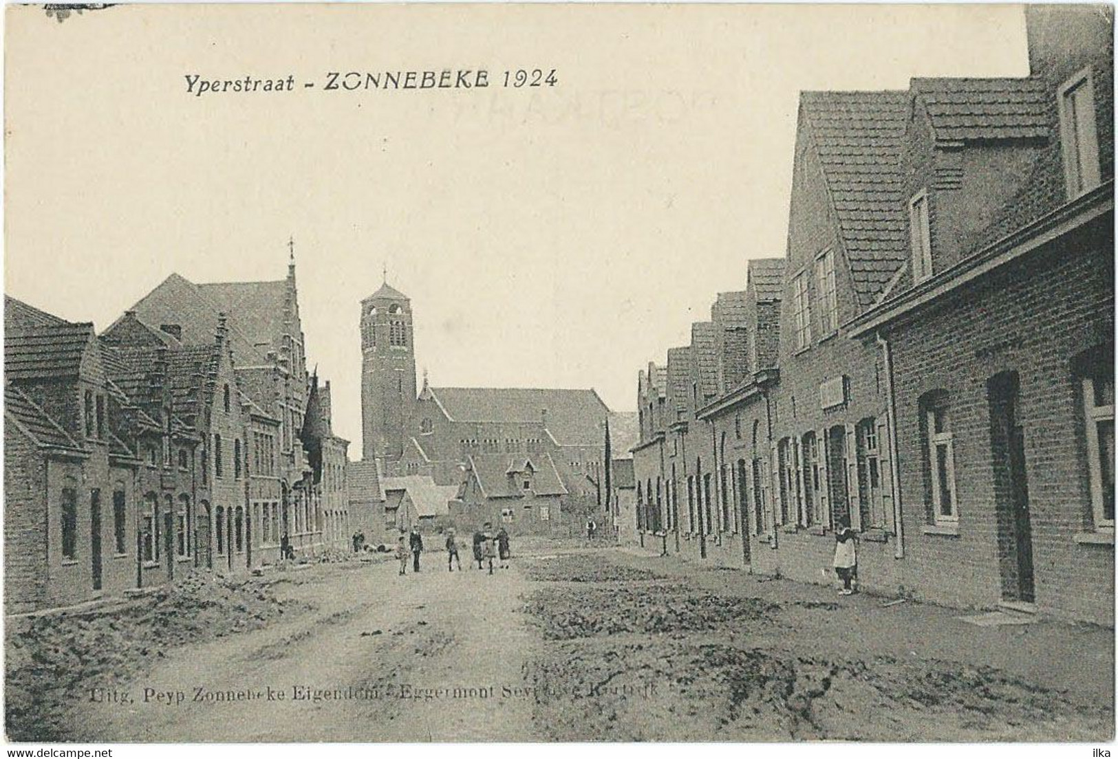 Zonnebeke 1924 - Yperstraat - Levendig/Animée - Rue De Ypres. - Zonnebeke