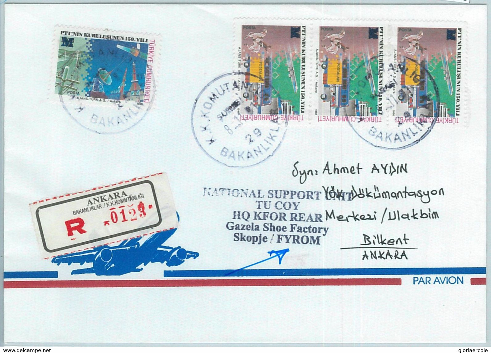 66963 - TURKEY - Postal History -  Turkish Peace Forces In MACEDONIA - SFOR 2001 - Covers & Documents