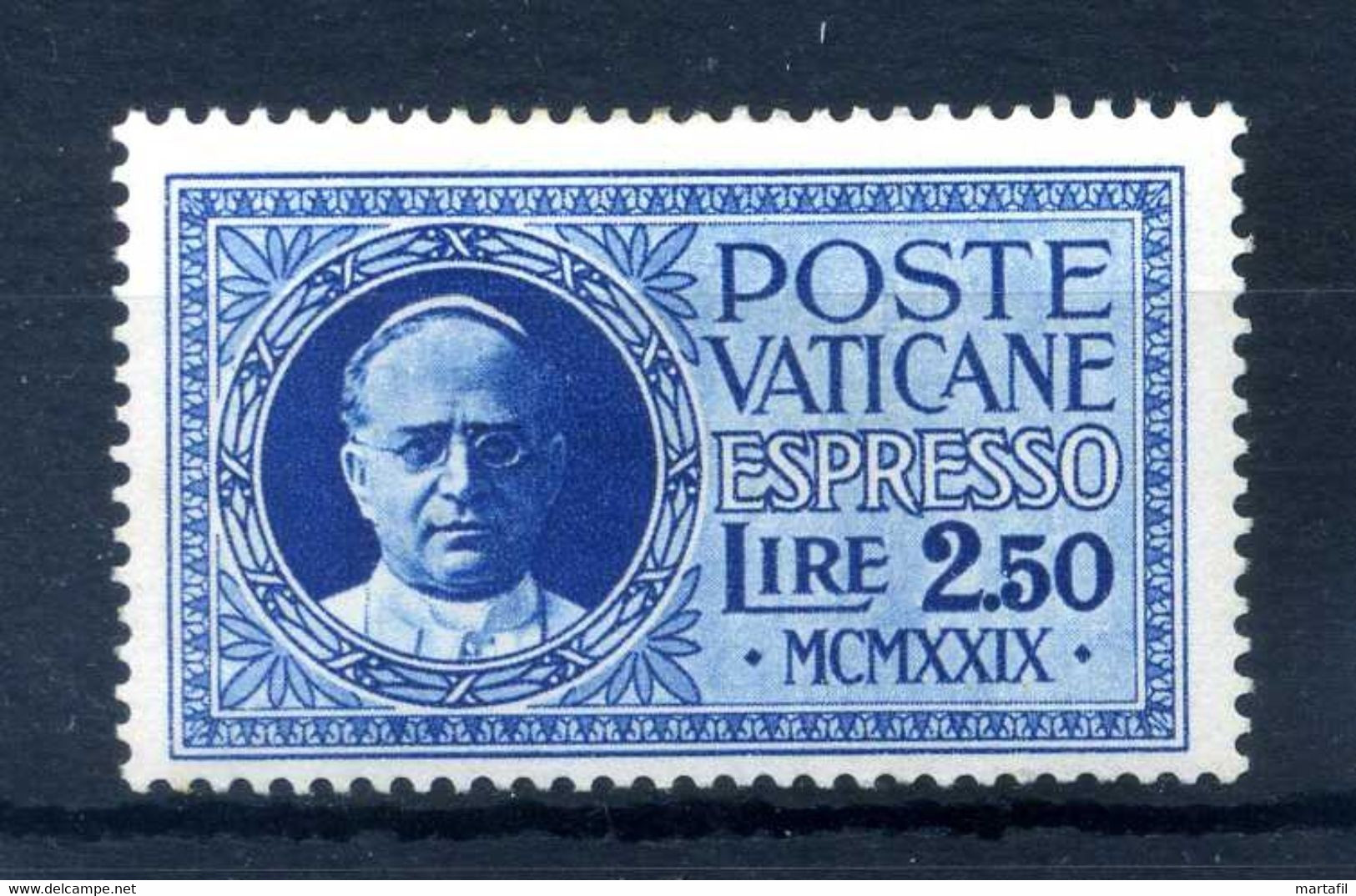 1929 VATICANO E2 * Espresso Blu 2,5 Lire - Neufs