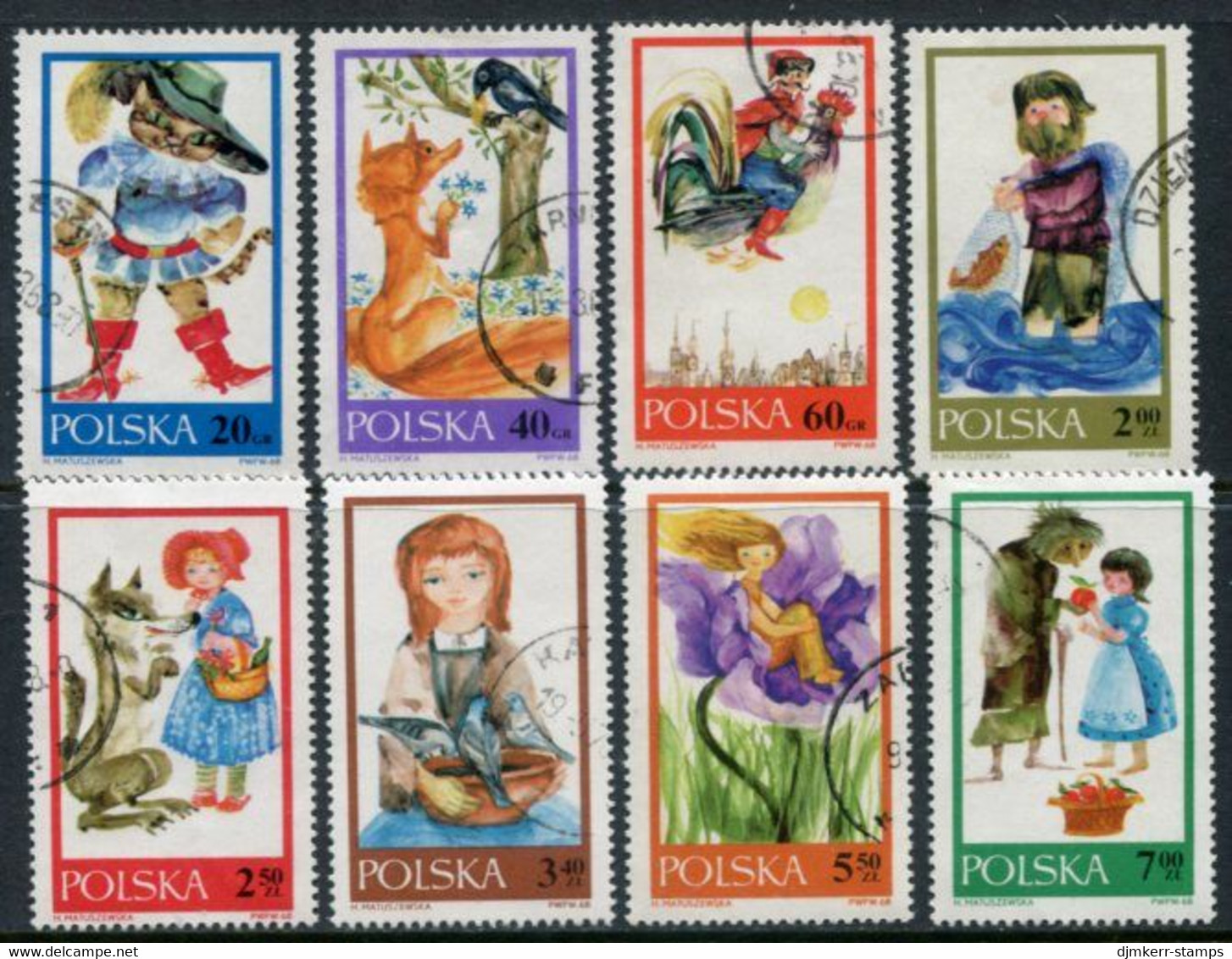 POLAND 1968 Fairy Tales Used.  Michel 1828-35 - Gebraucht