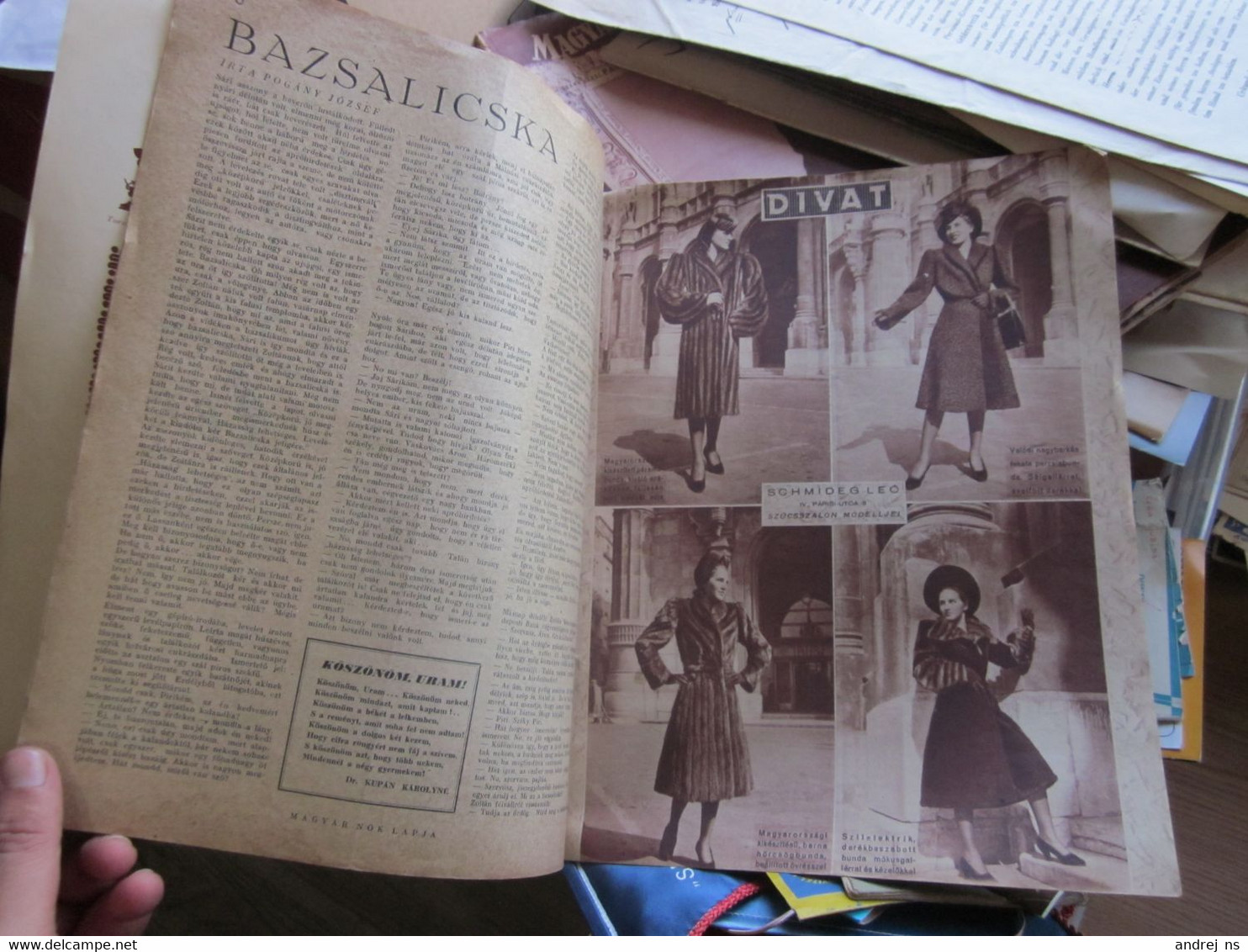 Magyar Nok Lapja Budapest 1942 Dr Daniel Aronne  Magazine Of Hungarian Women, Fashion Handmade - Moda