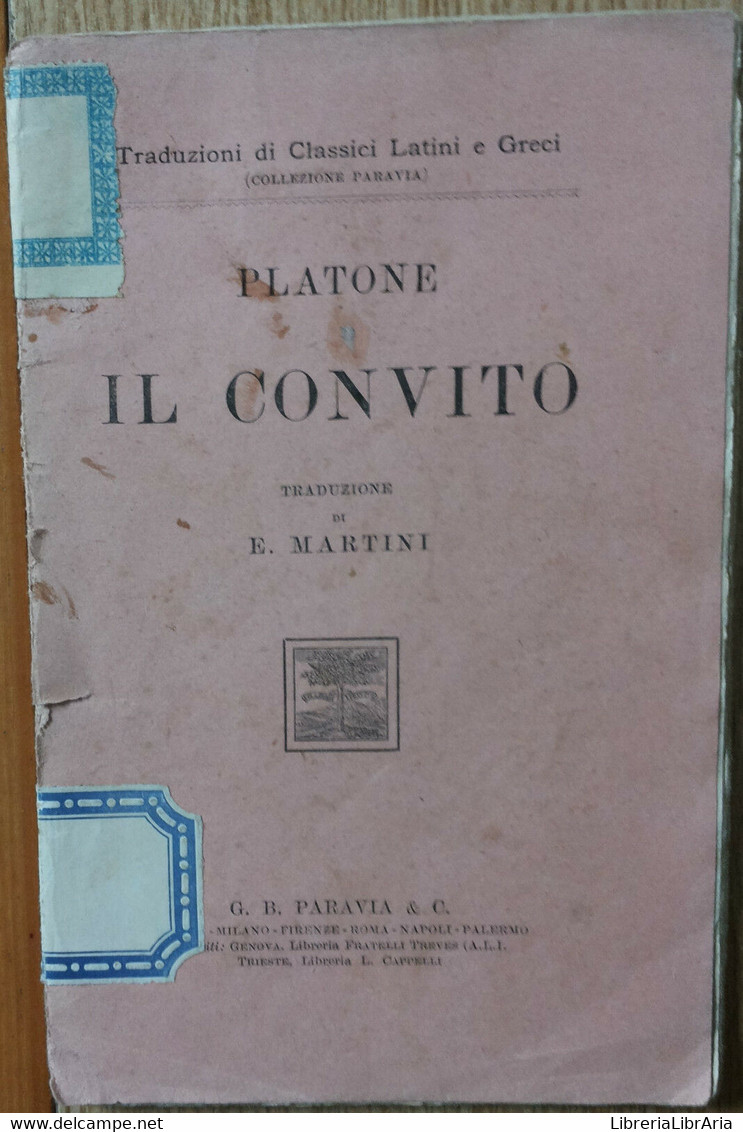 Il Convito - Il Convito - G.B. Paravia,1922 - R - Adolescents