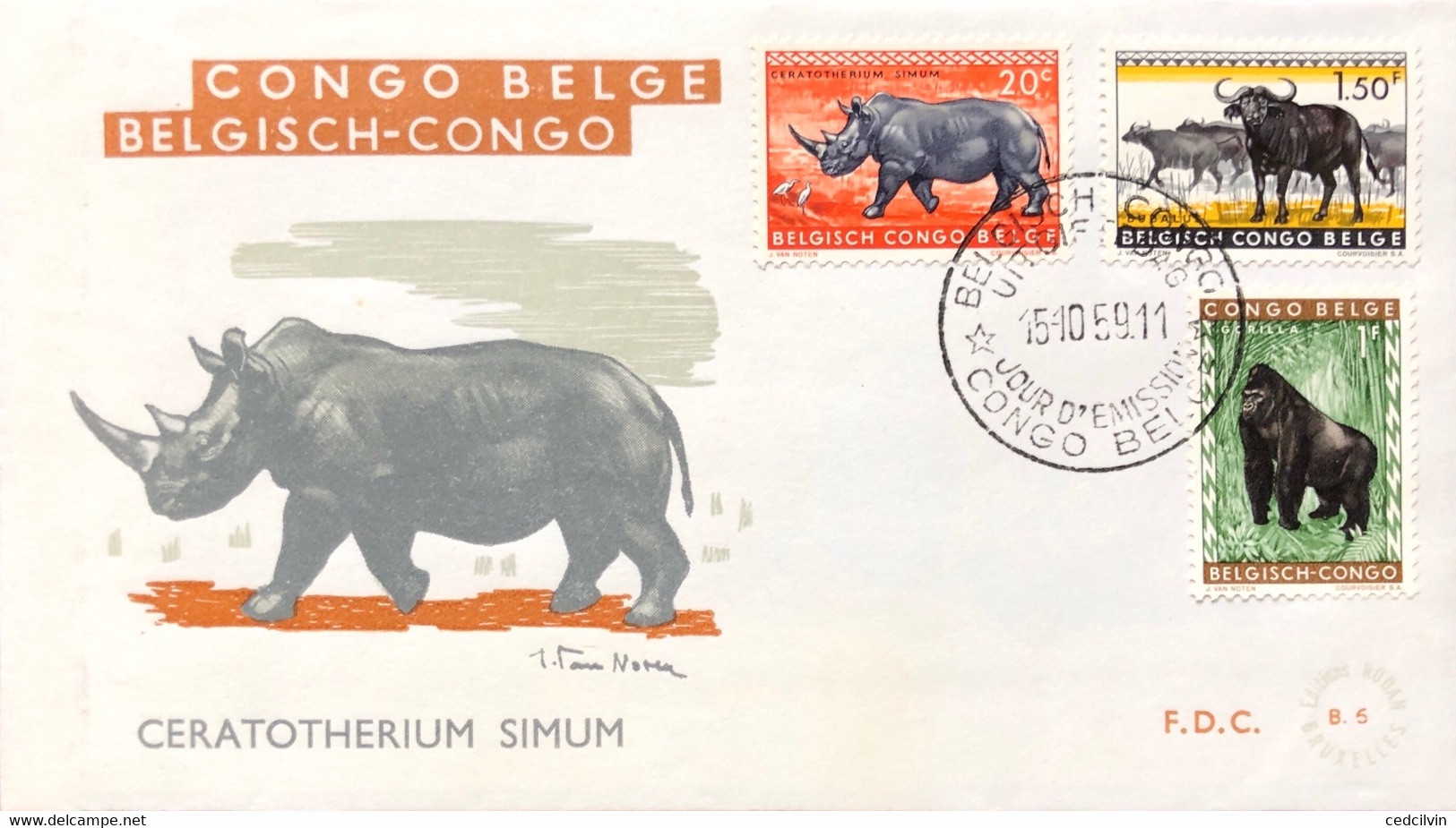 CONGO BELGE  1959 - 1951-1960