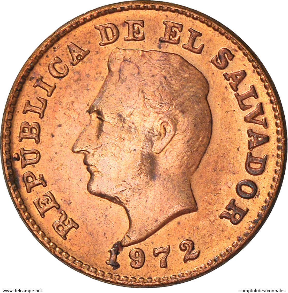 Monnaie, El Salvador, Centavo, 1972, TTB+, Bronze, KM:135.1 - Salvador