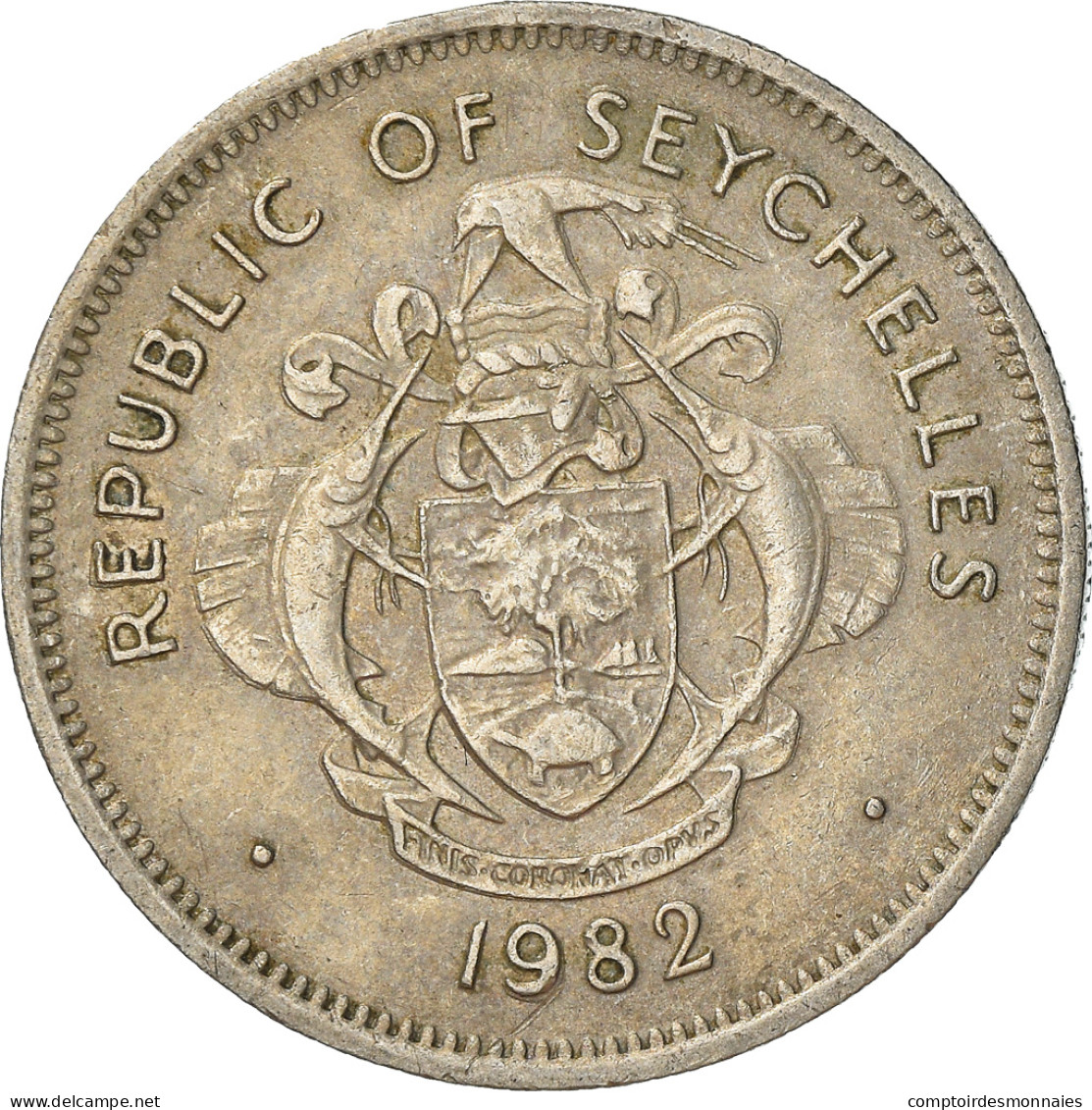 Monnaie, Seychelles, Rupee, 1982, British Royal Mint, TB+, Copper-nickel - Seychelles