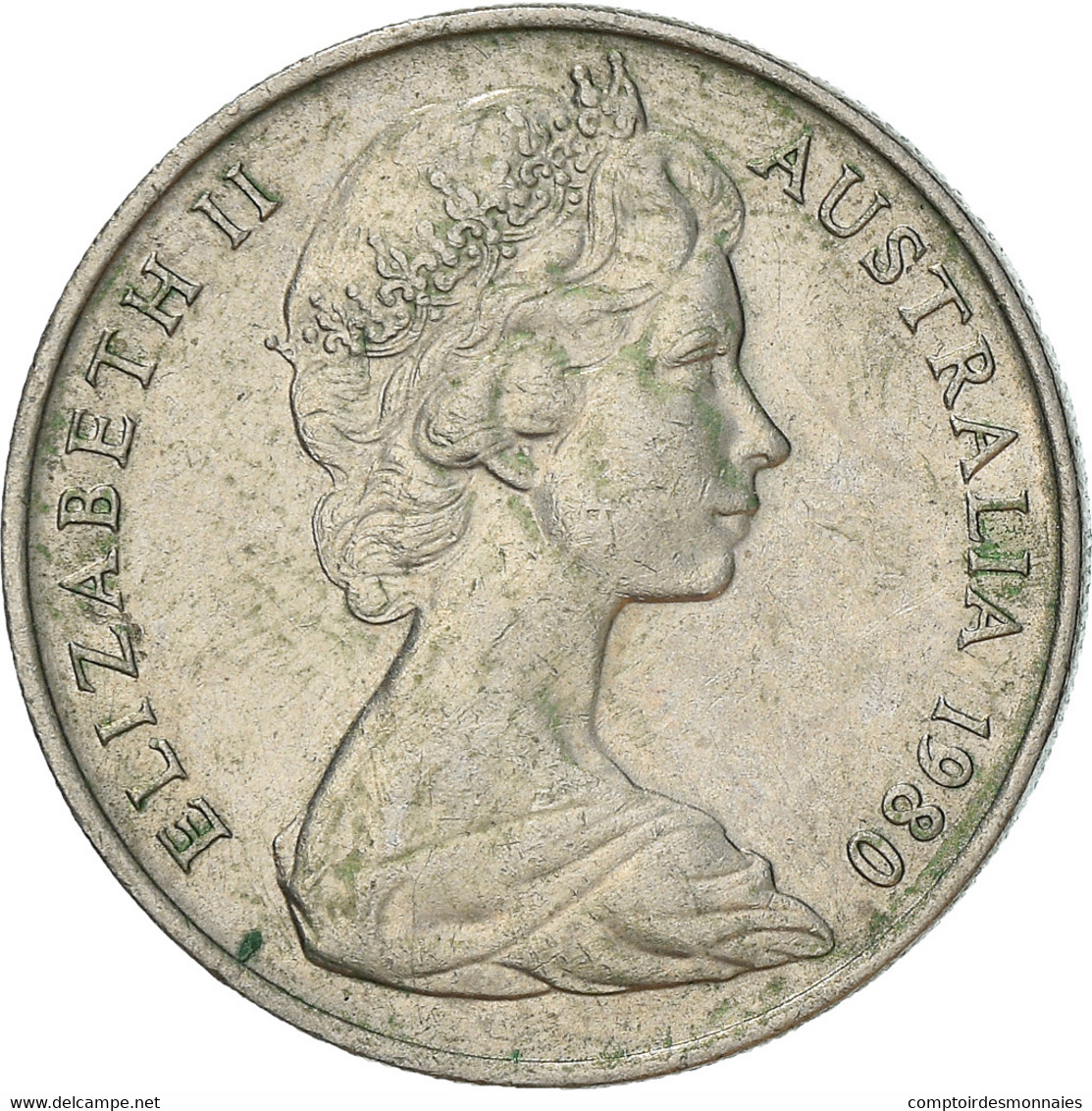 Monnaie, Australie, Elizabeth II, 10 Cents, 1980, TB+, Copper-nickel, KM:65 - 10 Cents