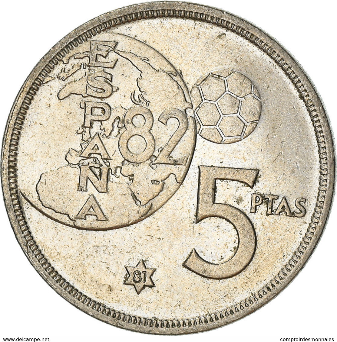 Monnaie, Espagne, Juan Carlos I, 5 Pesetas, 1980 (82), TTB, Copper-nickel - 25 Peseta