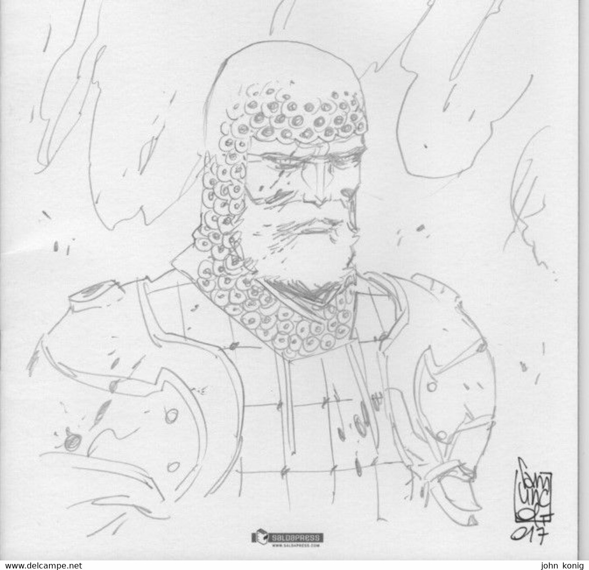 Green Valley Variant Cover With Sketch (pencil) By Giuseppe Camuncoli - Original Editions