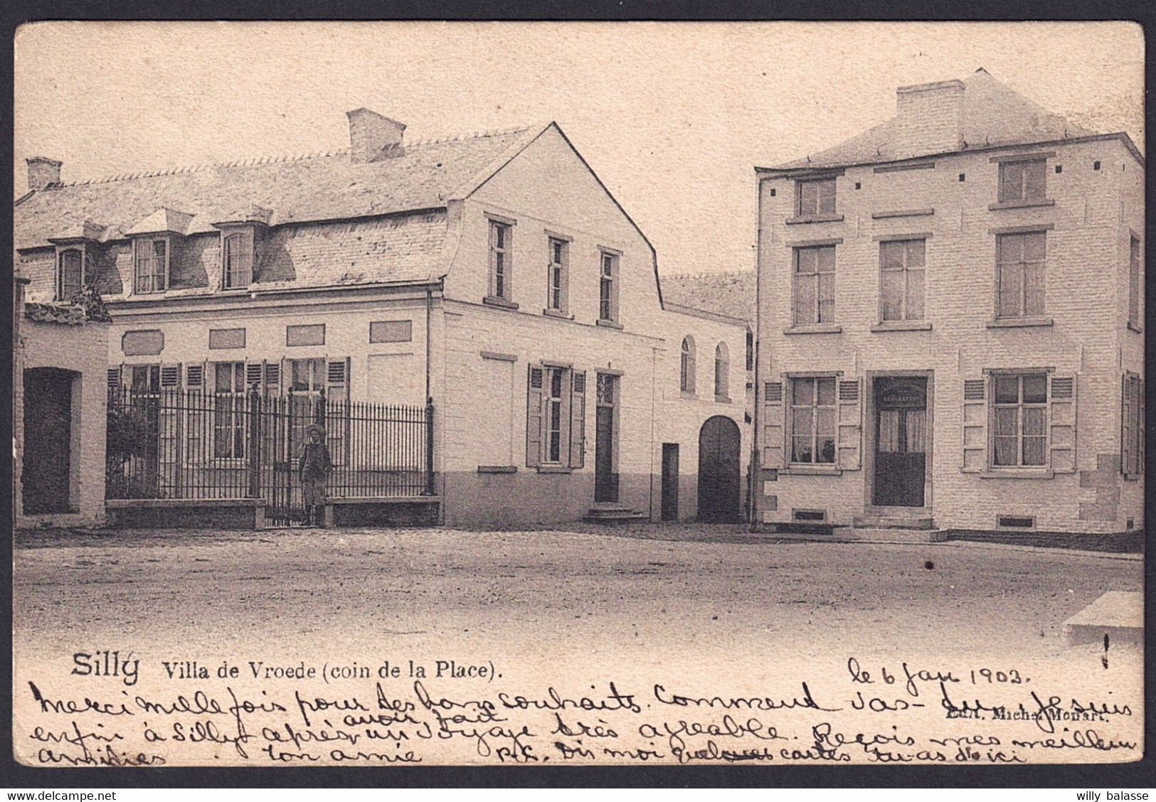 +++ CPA - SILLY - Villa De Vroede - Coin De La Place  // - Silly