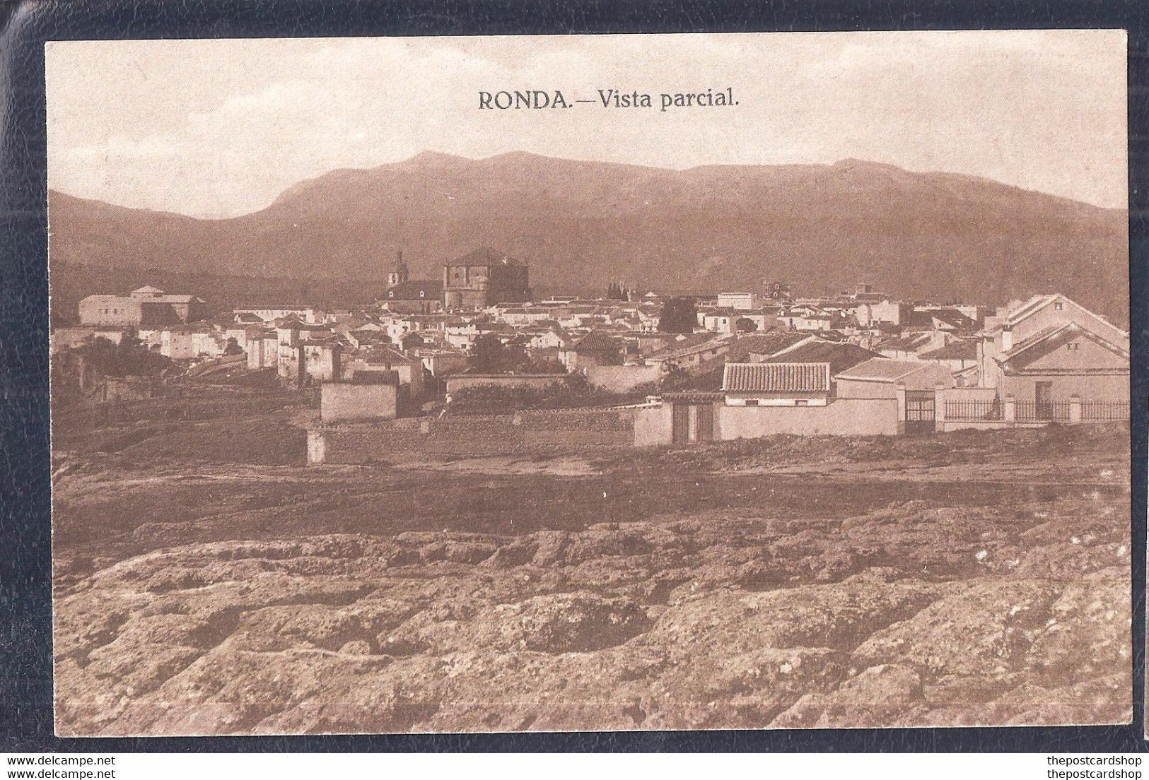 SPAIN RONDA (MÁLAGA) VISTA PARCIAL SEPIA (UNUSUAL SEPIA) Unused - Málaga