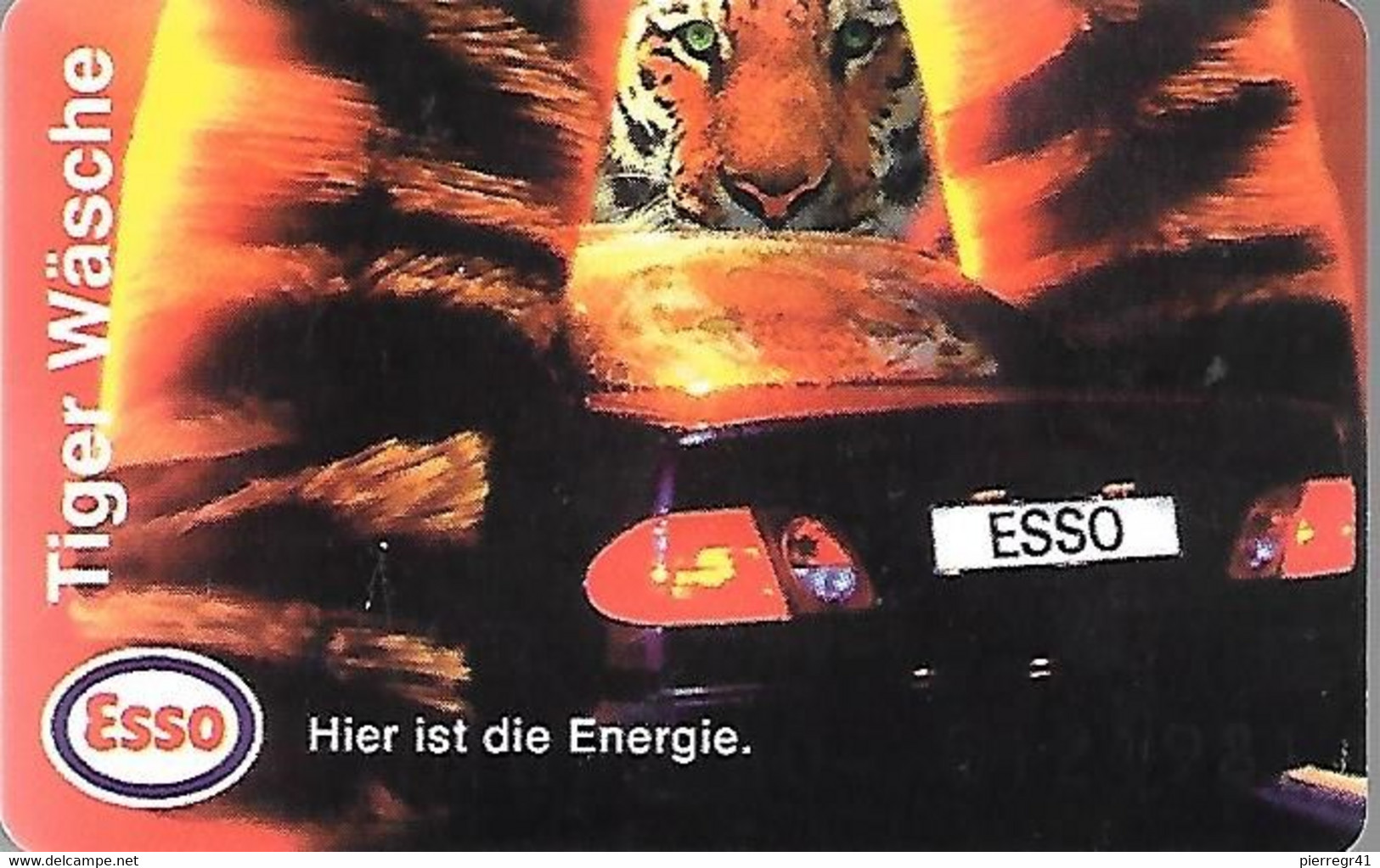 CARTE-PUCE-ALLEMAGNE-ESSO-THEMES ANIMAUX-TIGRES-TBE- - Jungle