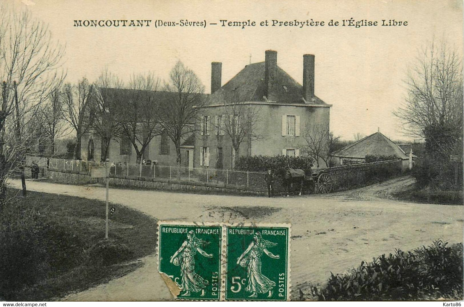 Moncoutant * Temple Et Presbytère De L'église Libre - Moncoutant