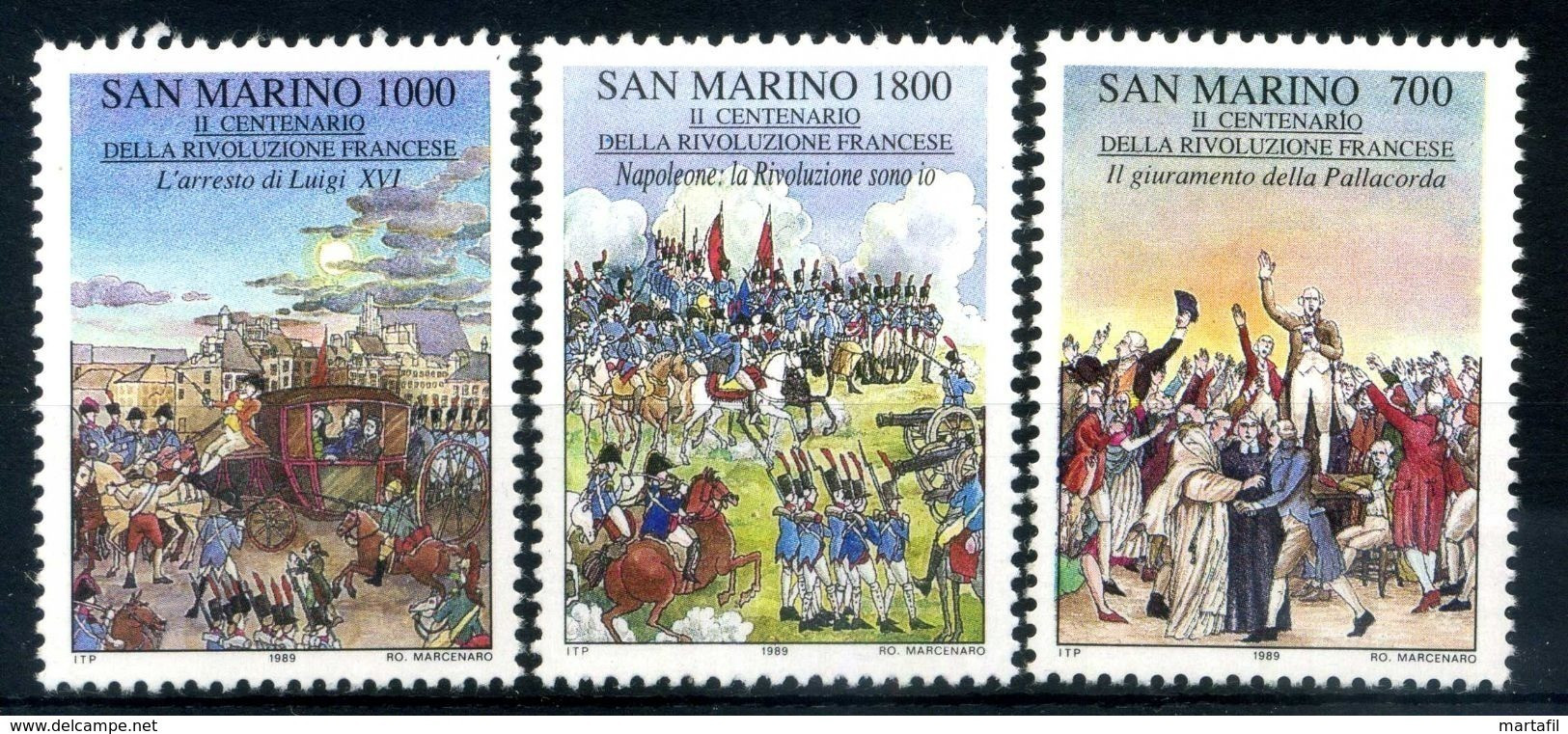 1989 SAN MARINO SET MNH** - Unused Stamps