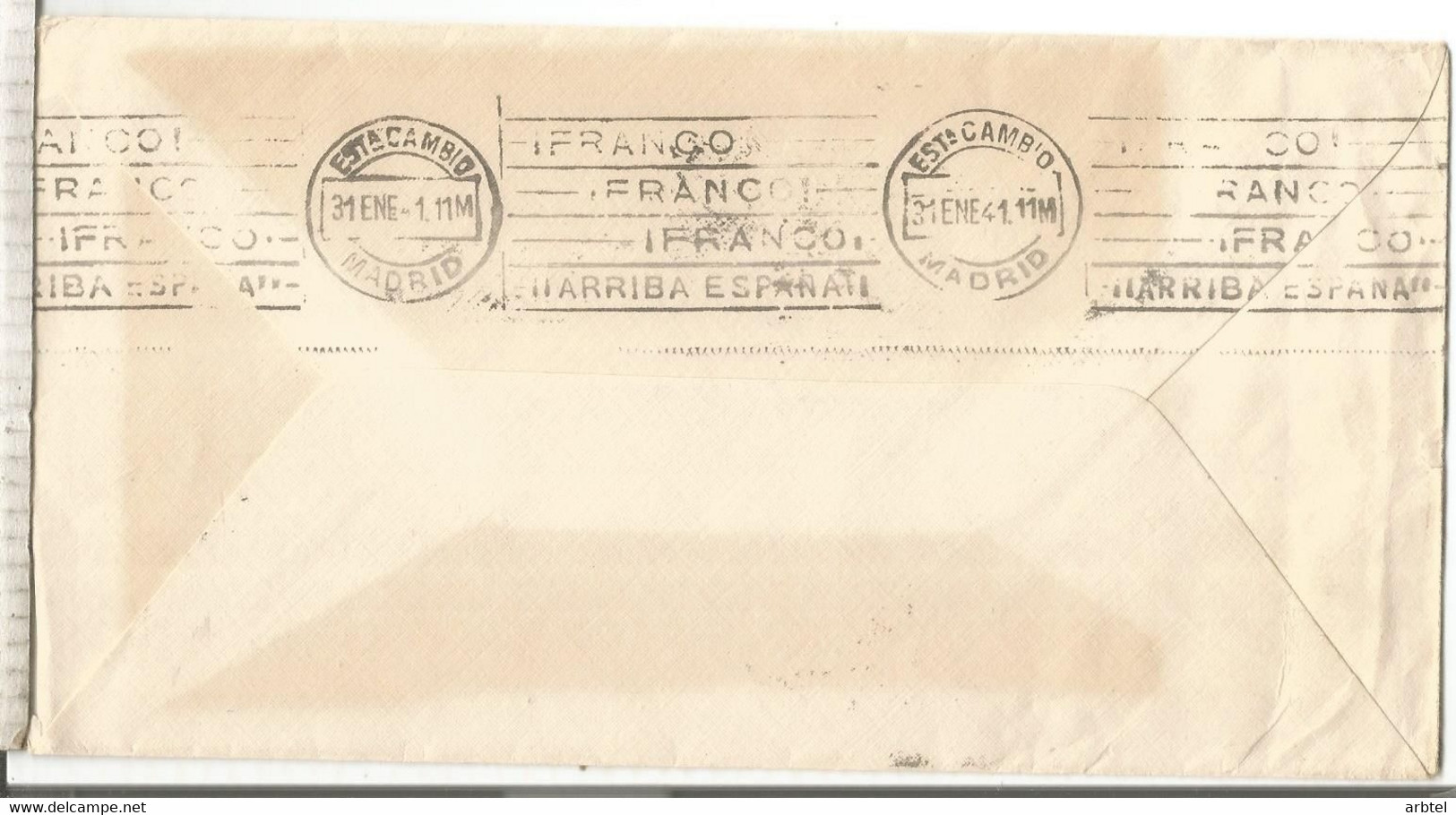 MADRID 1941 FRANQUICIA POSTAL PANAMERICANA EMBAJADA ESTADOS UNIDOS - Portofreiheit