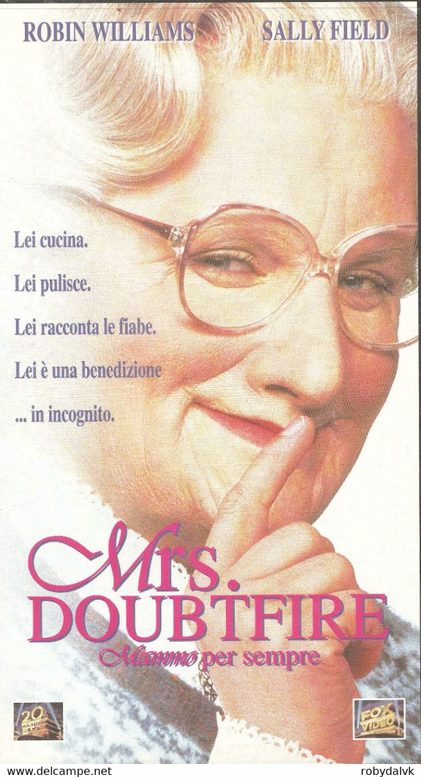 FILM VHS26 : MRS. DOUBTFIRE "MAMMO PER SEMPRE" (Robin Williams - Sally Field) - Comédie