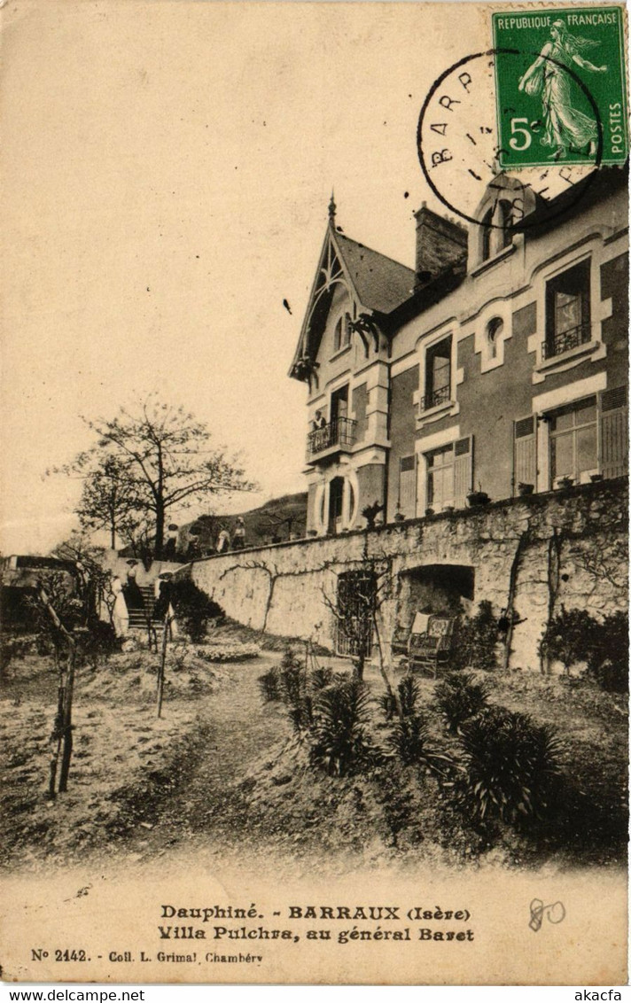 CPA Dauphiné - BARRAUX - Villa Pulchre Au General Baret (433795) - Barraux