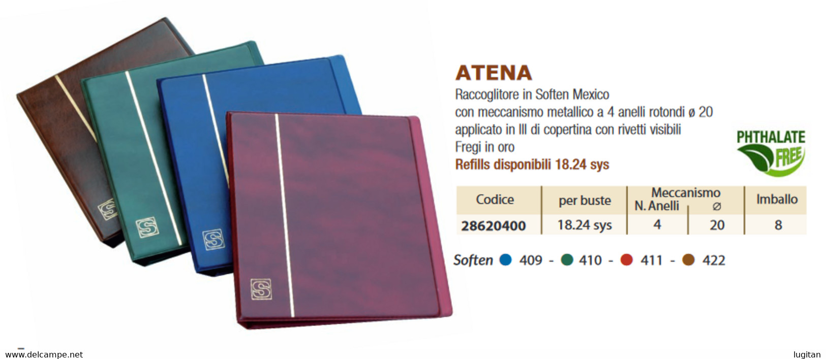 27 SVAR - Cartella Atena - Modello Economico Colore - Marrone - Anelli Diametro 20 - Alben Für Umschläge