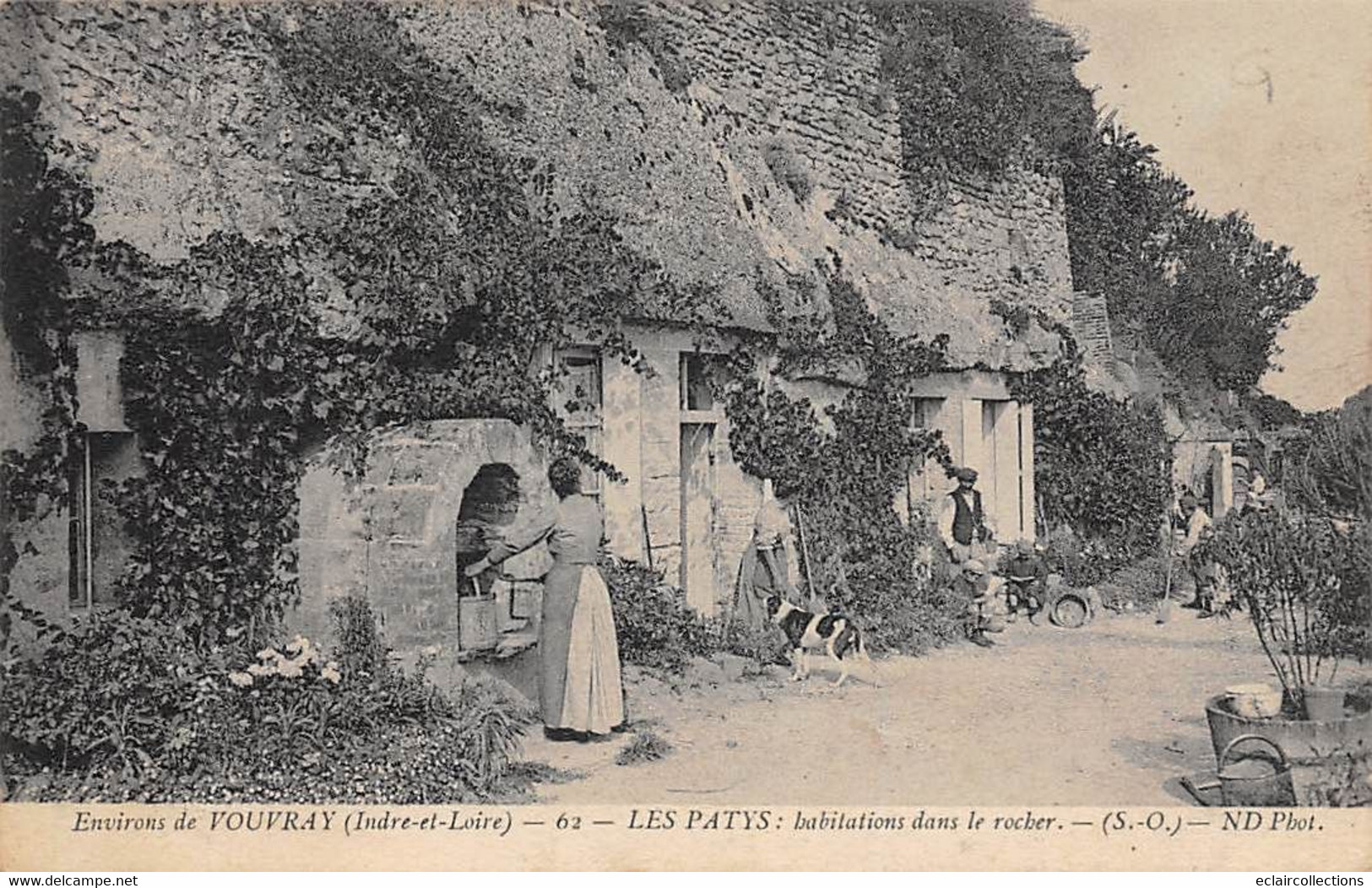 Vouvray         37       Habitations Troglodytes  Aux Patys   N° N.D 62     (voir Scan) - Vouvray