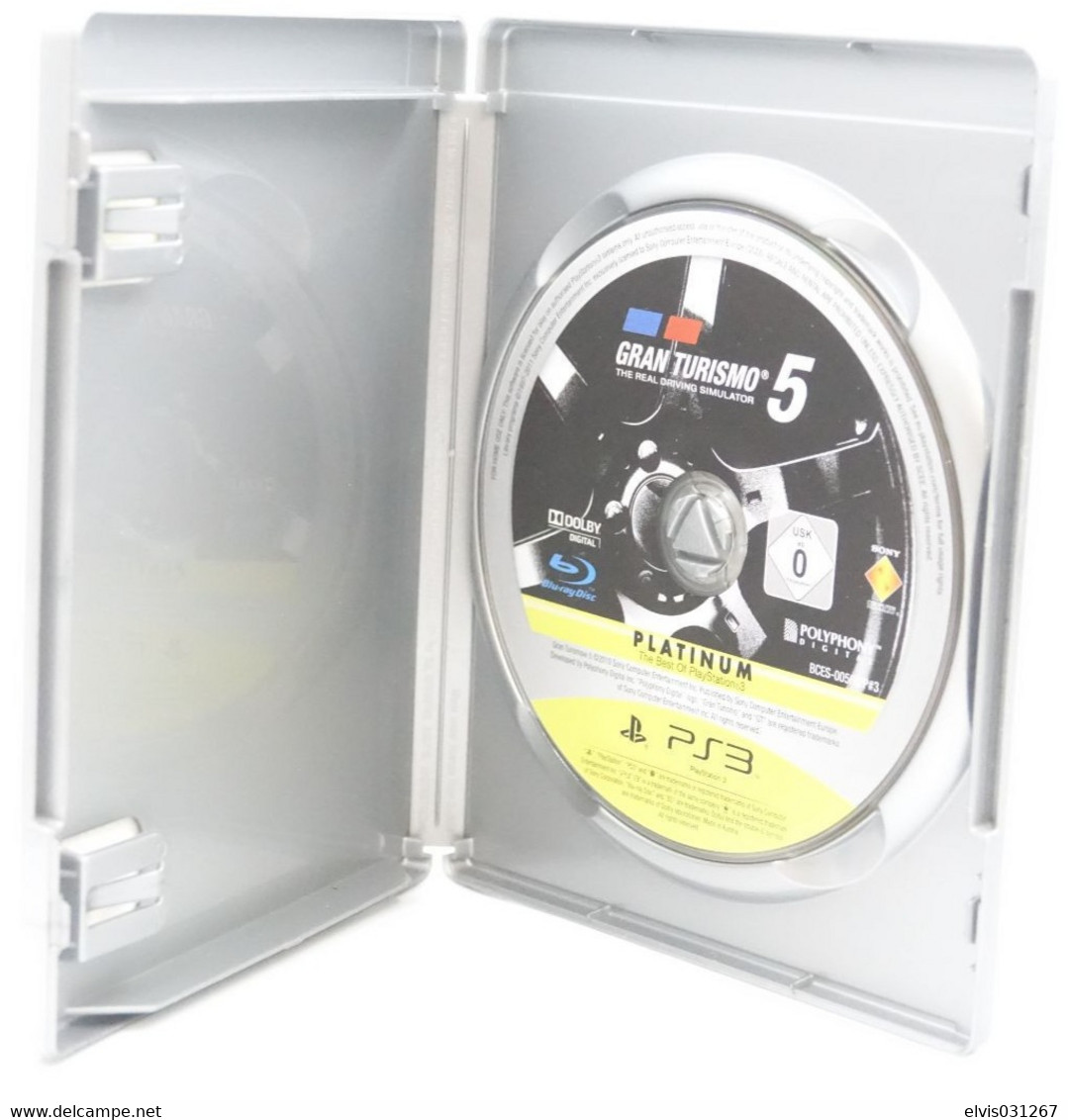 SONY PLAYSTATION THREE PS3 : GRAN TURISMO 5 THE REAL DRIVING SIMULATOR - PLATINUM - POLYPHONY - PS3