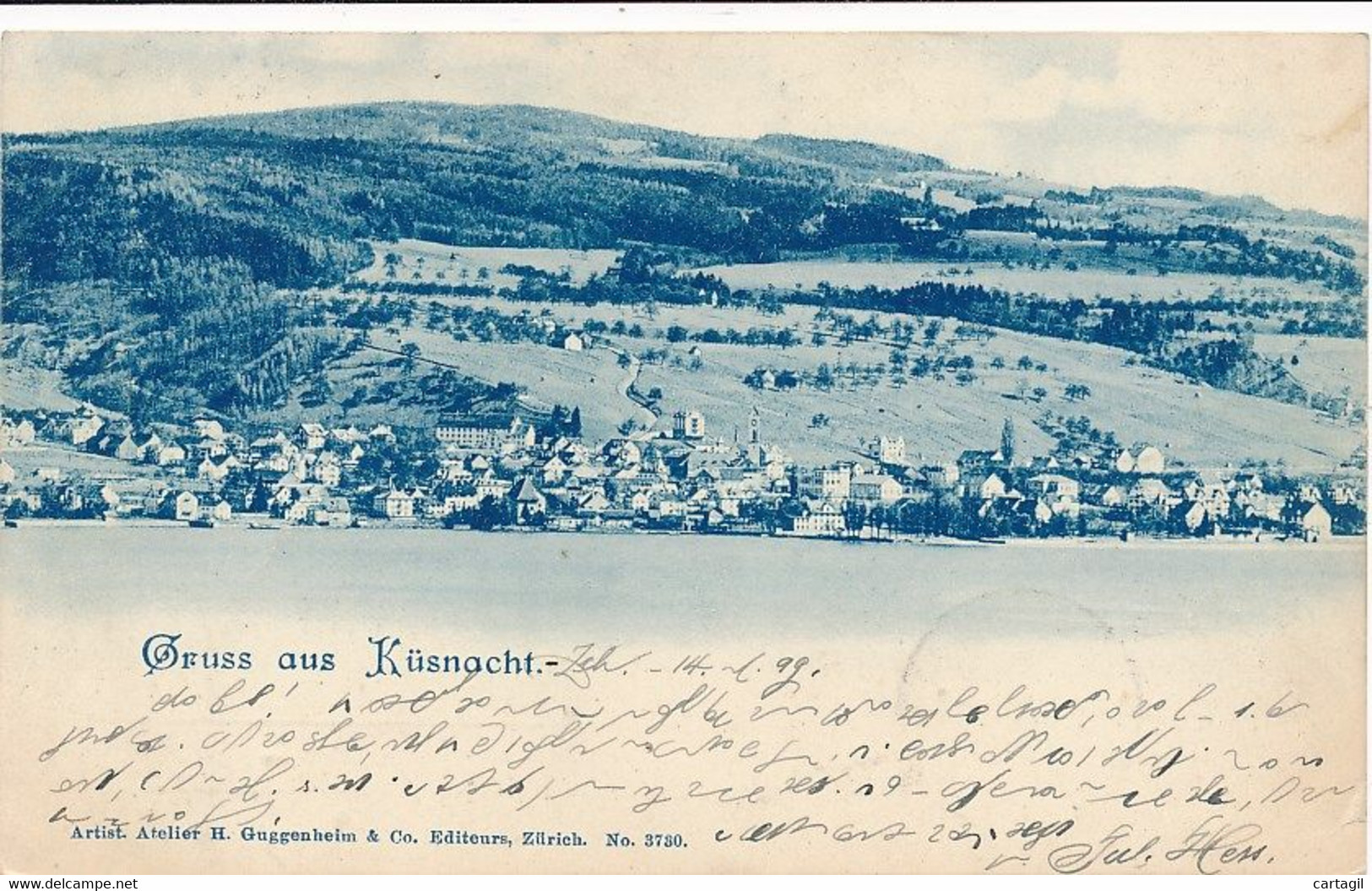 CPA ( Précurseur 1899) -22814- Suisse - Küsnacht -Vue Générale-Envoi Gratuit - Küsnacht