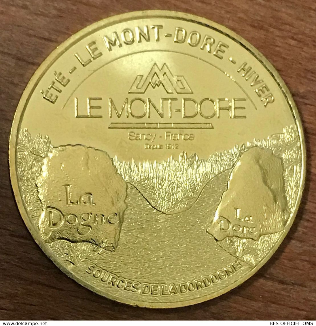 63 MONT DORE PUY DE SANCY SOURCES DE LA DORDOGNE MDP 2019 MÉDAILLE MONNAIE DE PARIS JETON TOURISTIQUE MEDALS COIN TOKENS - 2019