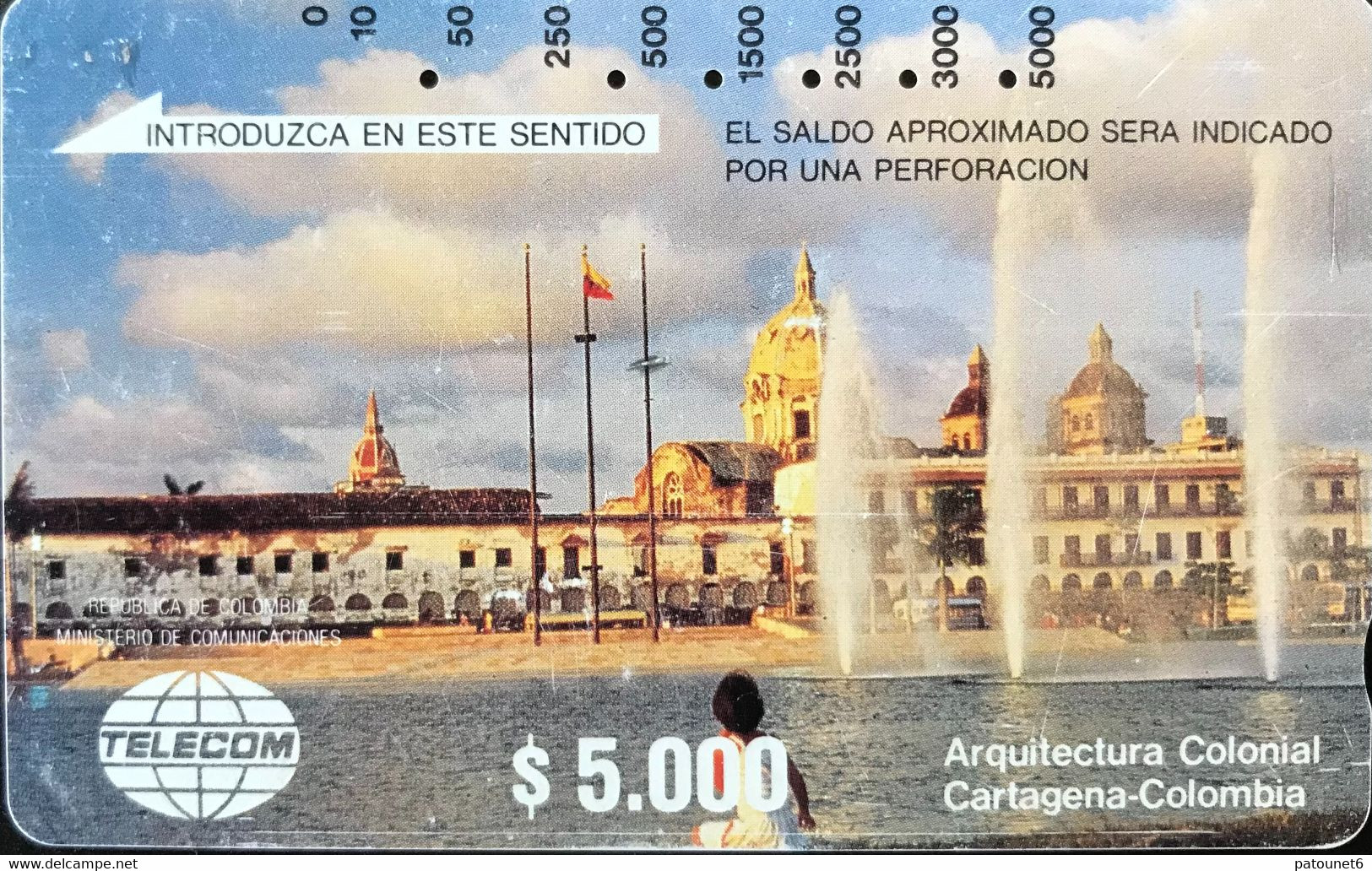 COLOMBIE  -  Phonecard  -  Tamara  - Cartagena  -  $ 5.000 - Colombia