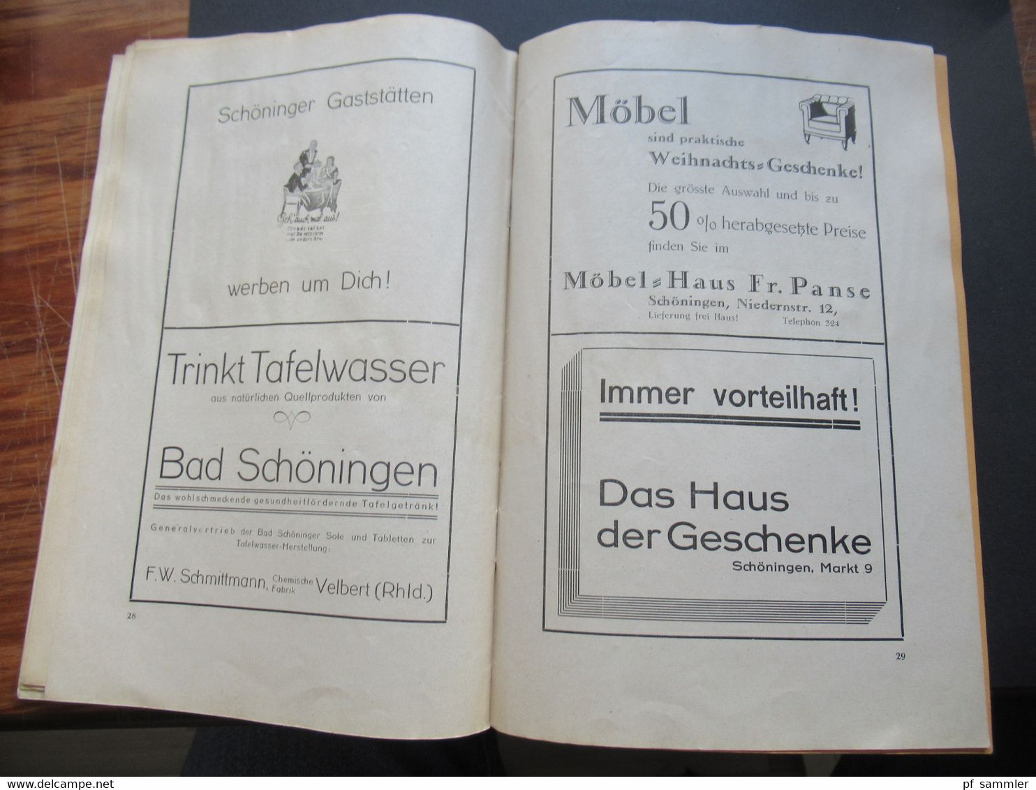 DR 1932 Erinnerungsschrift / kleines Heft 600 Jahre Stadt Schöningen (Kreis Helmstedt) Herausgeber Schöninger Zeitung