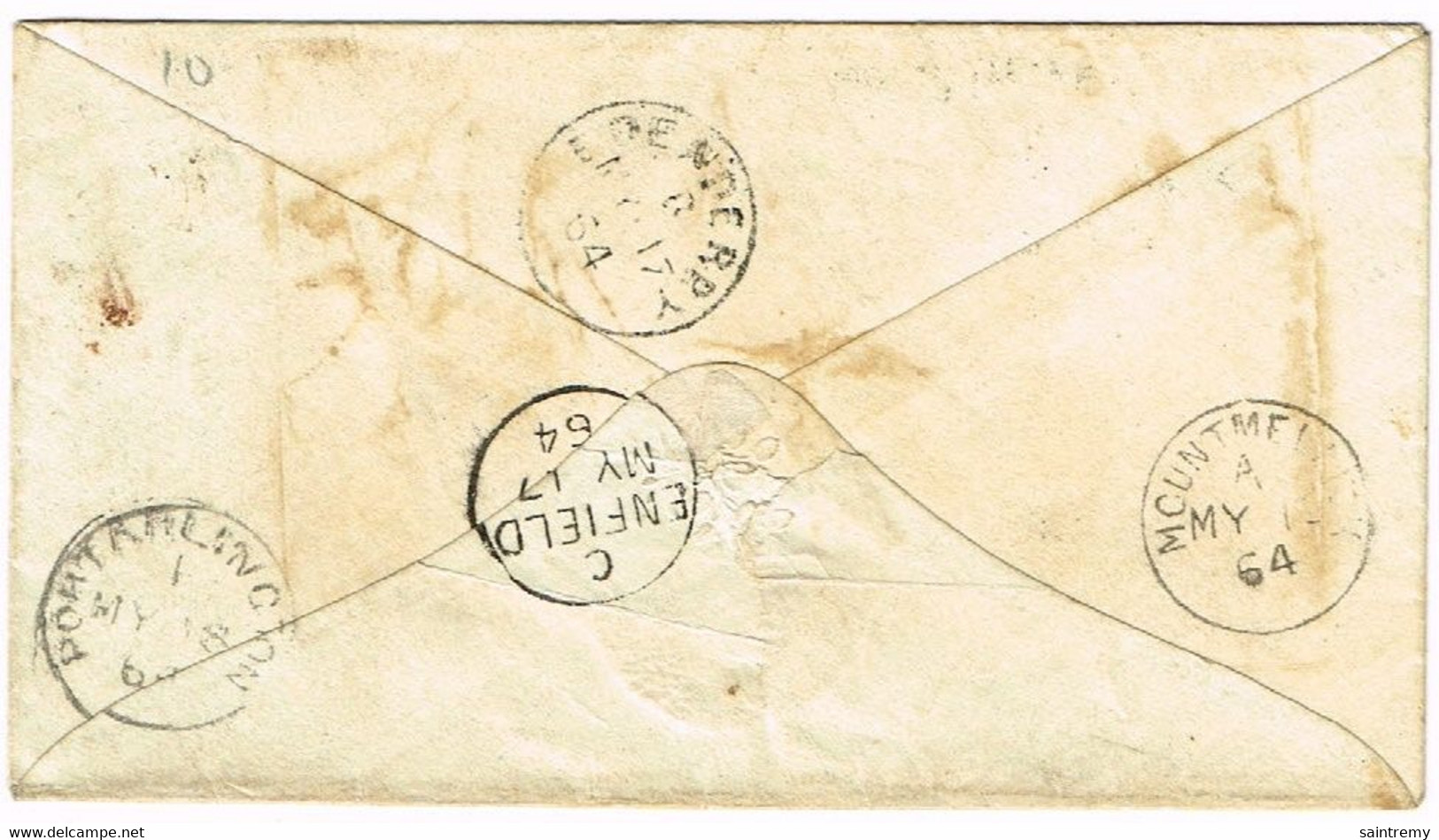 N°14 (Yvert) Ou 8 (Michel) Dentelure 14 En 1864 (Jau37) - Lettres & Documents