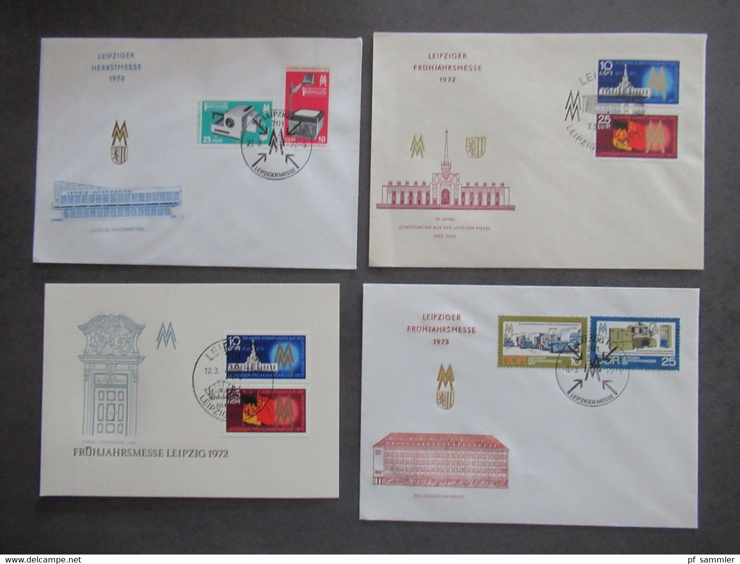 DDR FDC ab 1953 / 87 teilweise echt gelaufen (1x nach Israel) insgesamt 60 Belege auch Marx und Fünfjahrplan