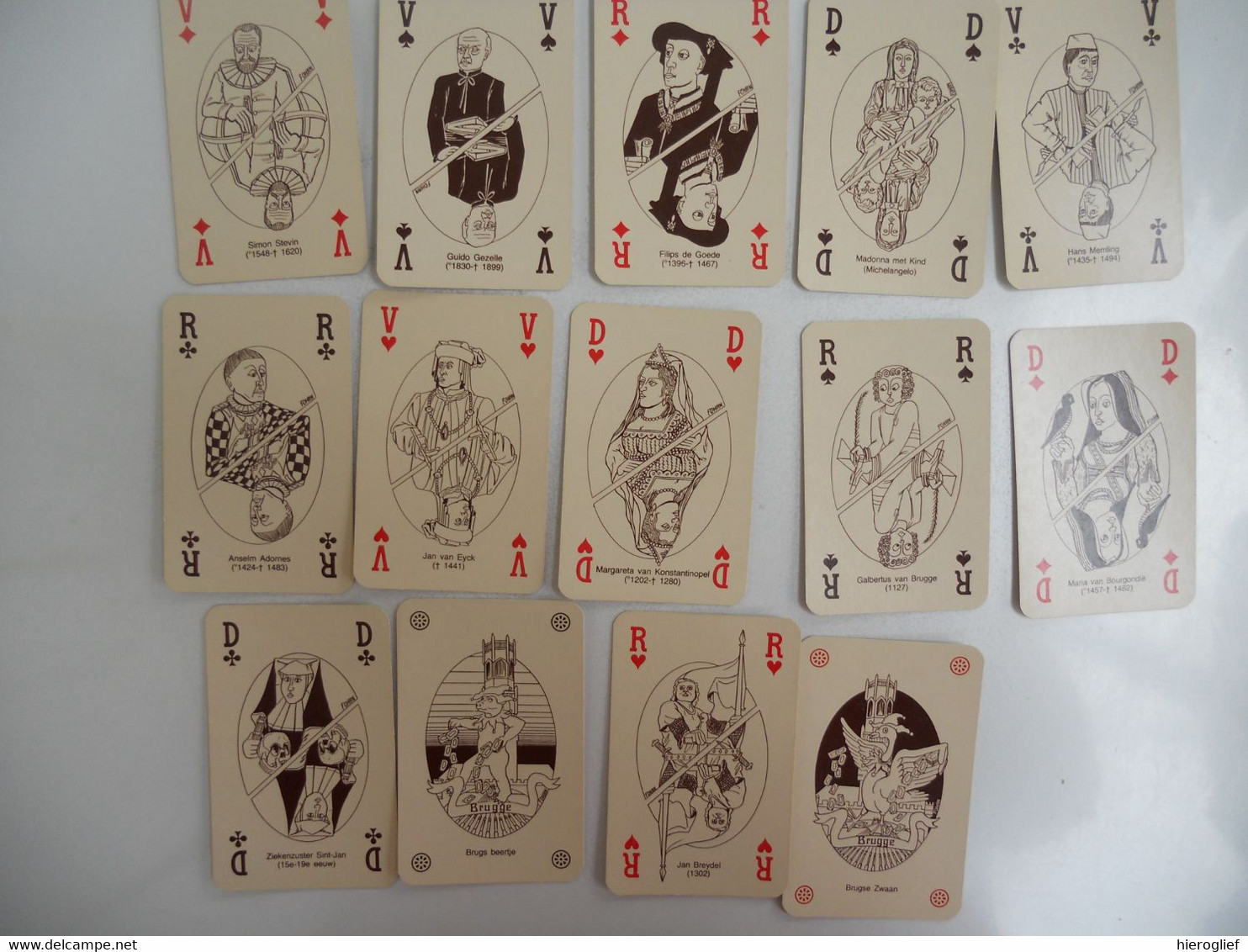 Volledig KAARTSPEL Thema BRUGGE In Origineel Doosje - Playing Cards (classic)