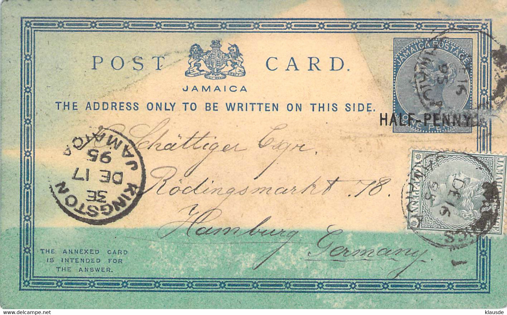 Canada Post Card One Cent 1879 AKS - Briefe U. Dokumente