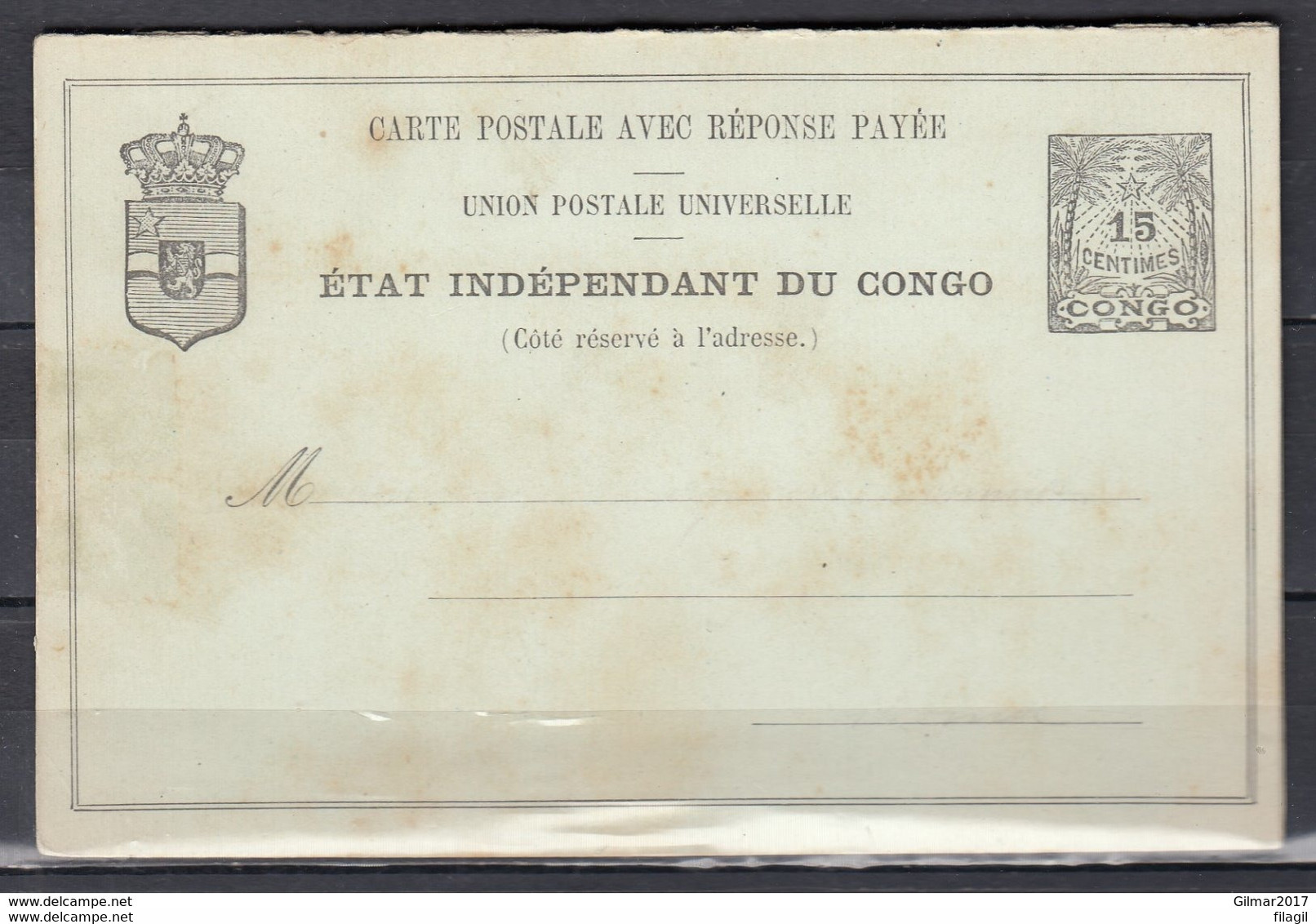 Etat Indeépendant DU Congo - Covers & Documents