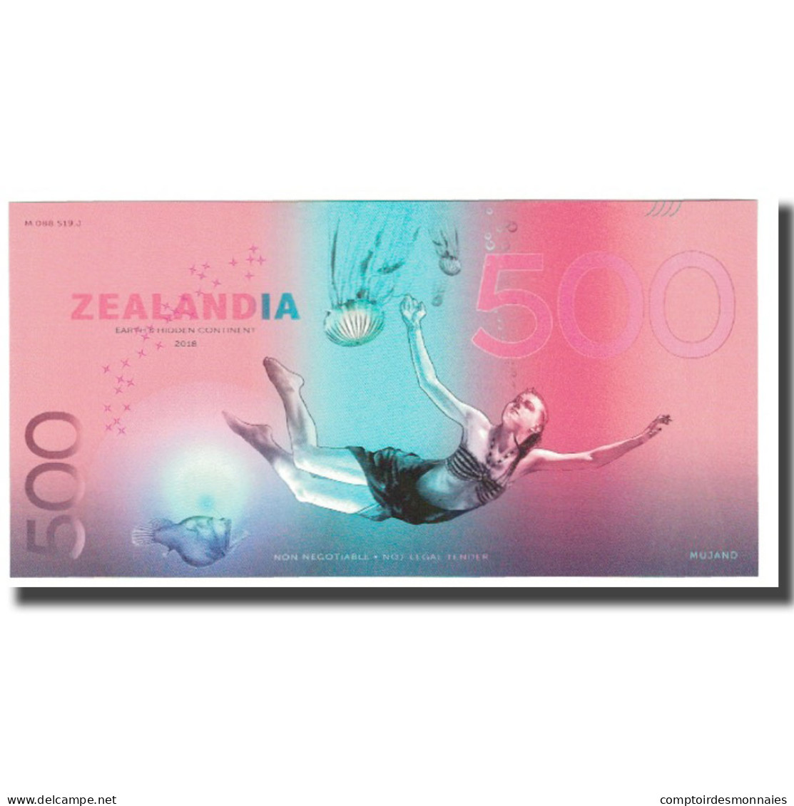 Billet, Australie, 500 Dollars, 2018, ZEALANDIA TASMANTIS LORD HOWE ISLAND, NEUF - Finti & Campioni