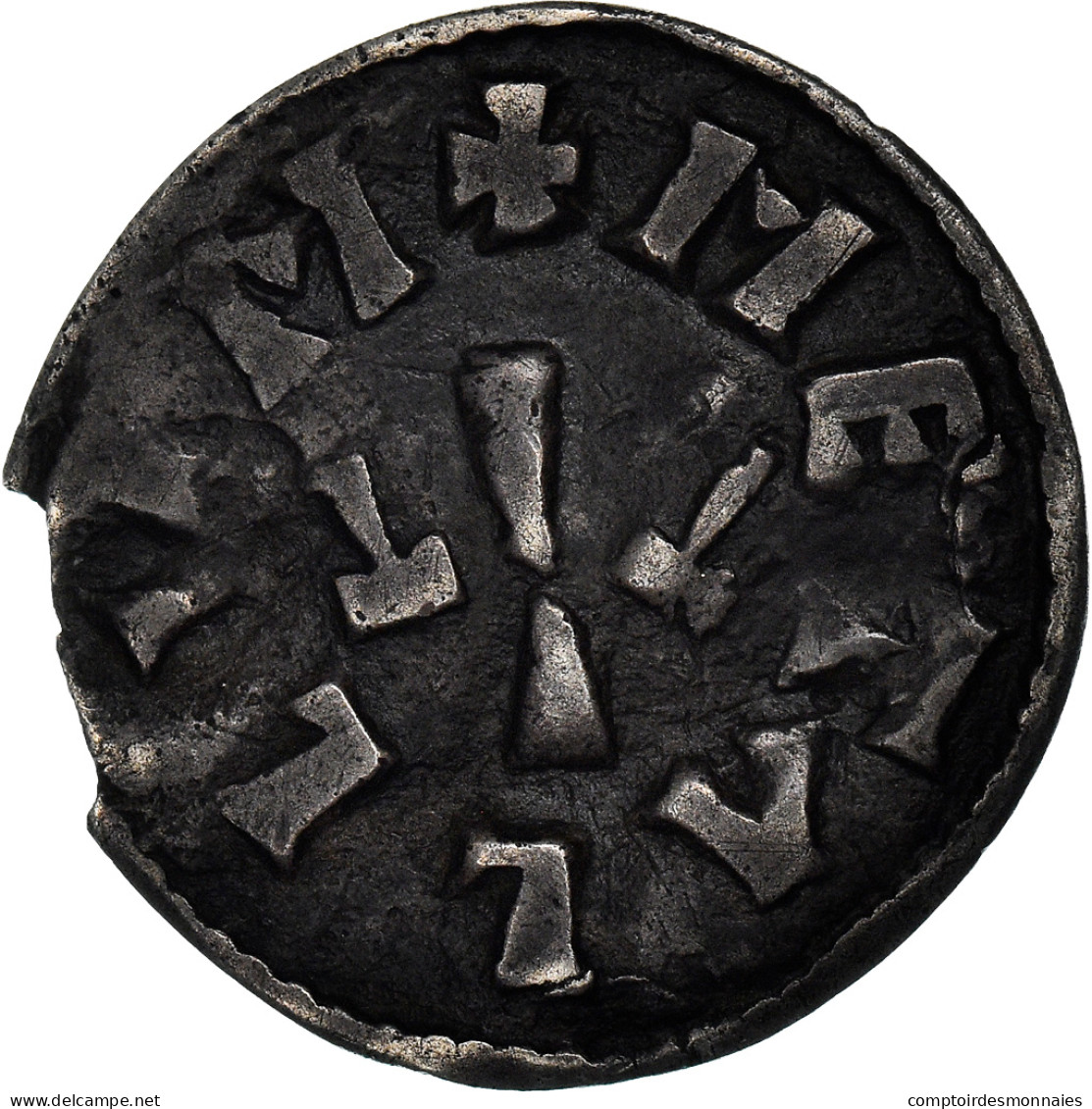 Monnaie, France, Louis Le Pieux, Denier, 814-819, Melle, TTB, Argent - Altri & Non Classificati