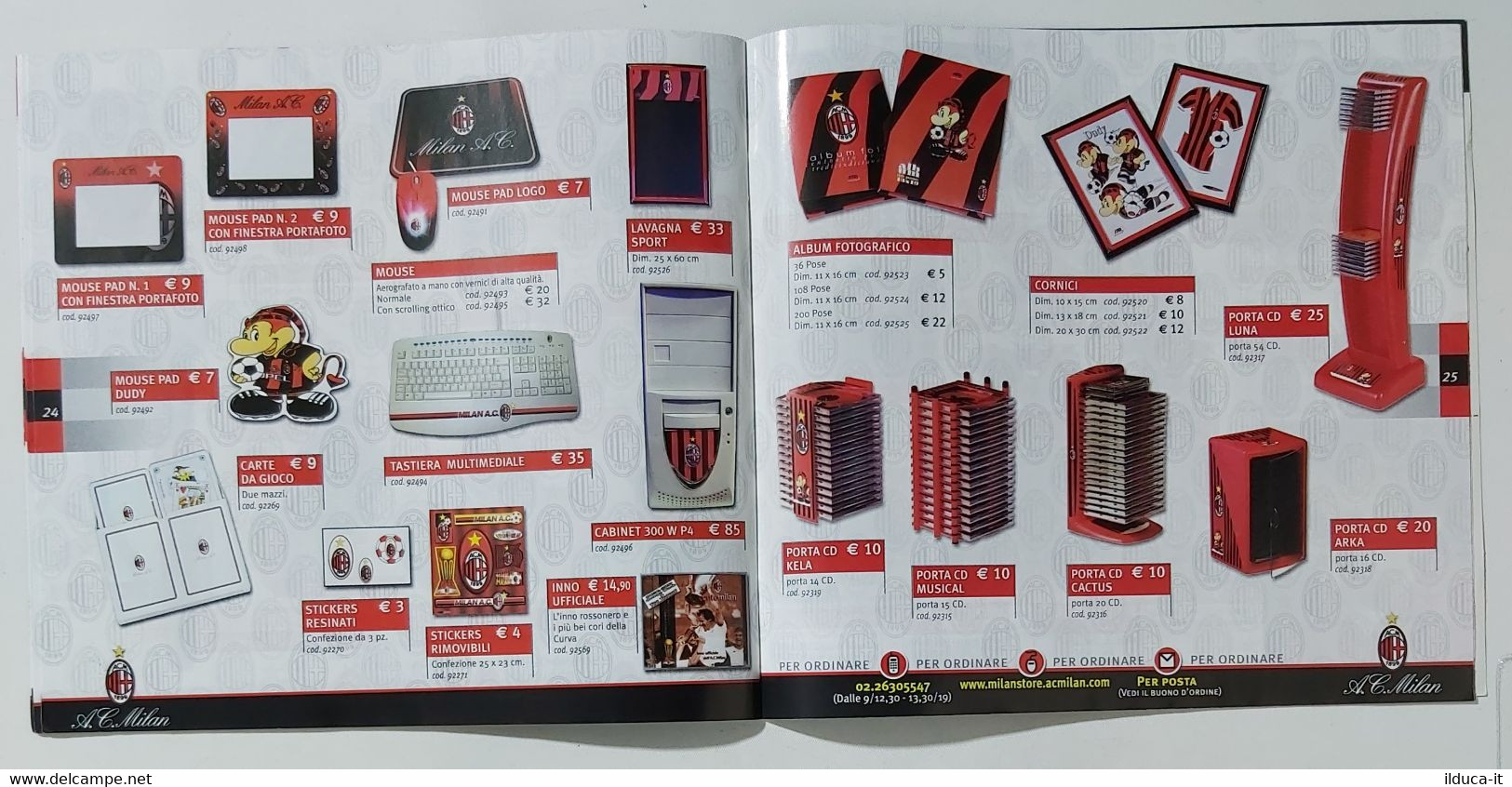 10273 Catalogo Prodotti Ufficiali A.C. Milan 2003/04 - Habillement, Souvenirs & Autres