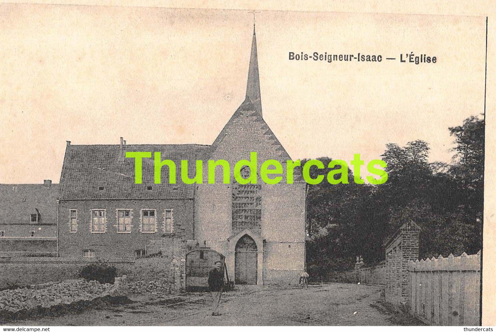 CPA BOIS SEIGNEUR ISAAC L'EGLISE ( CARTE SE DEPAREILLE  ) - Braine-l'Alleud