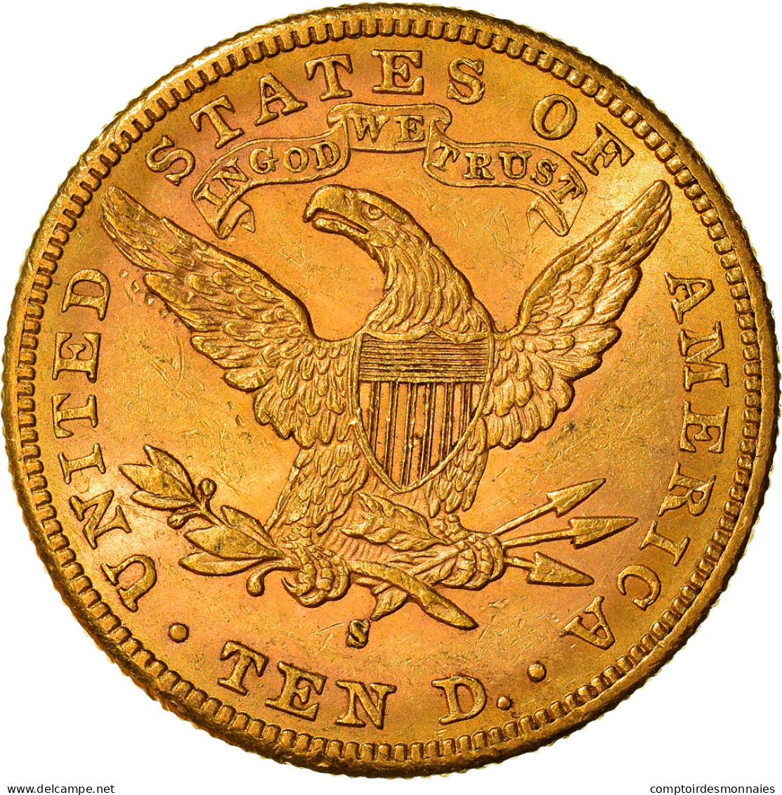 Monnaie, États-Unis, Coronet Head, $10, Eagle, 1887, U.S. Mint, San Francisco - 10$ - Eagle - 1866-1907: Coronet Head