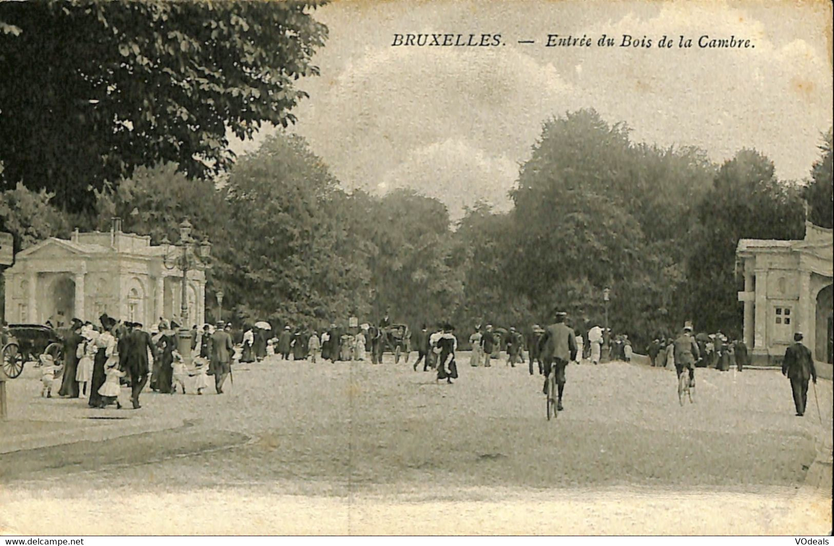 035 708 - CPA - Belgique - Bruxelles - Entrée Du Bois De La Cambre - Bossen, Parken, Tuinen