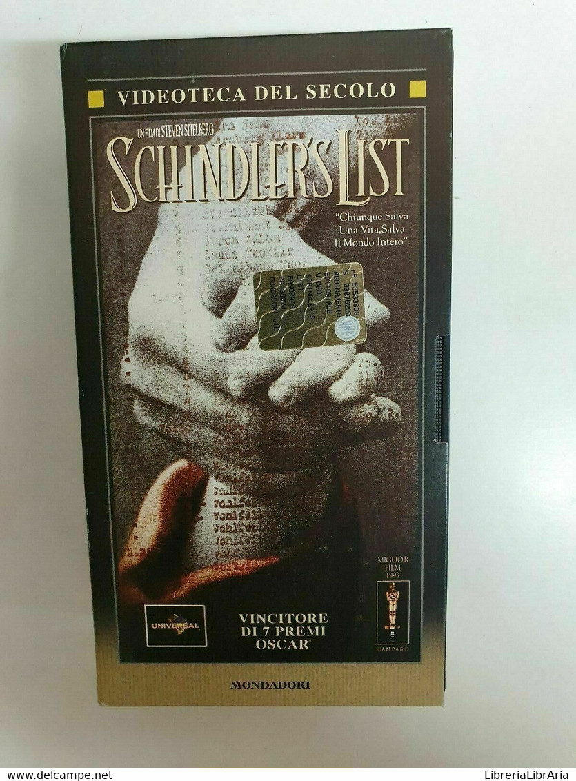 Schindler's List - Vhs -1993 - Mondadori - F - Collections