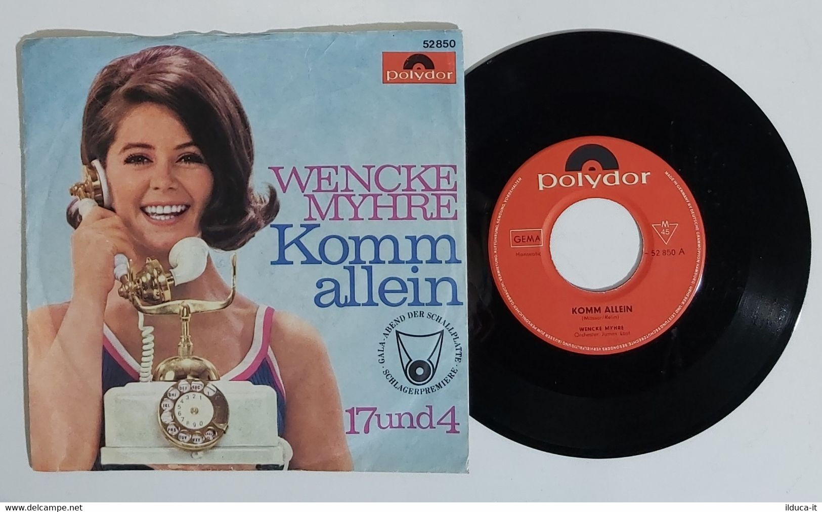 I100768 45 Giri 7" - Wencke Myhre - Komm Allein / 17 Und 4 - Polydor - Sonstige - Deutsche Musik