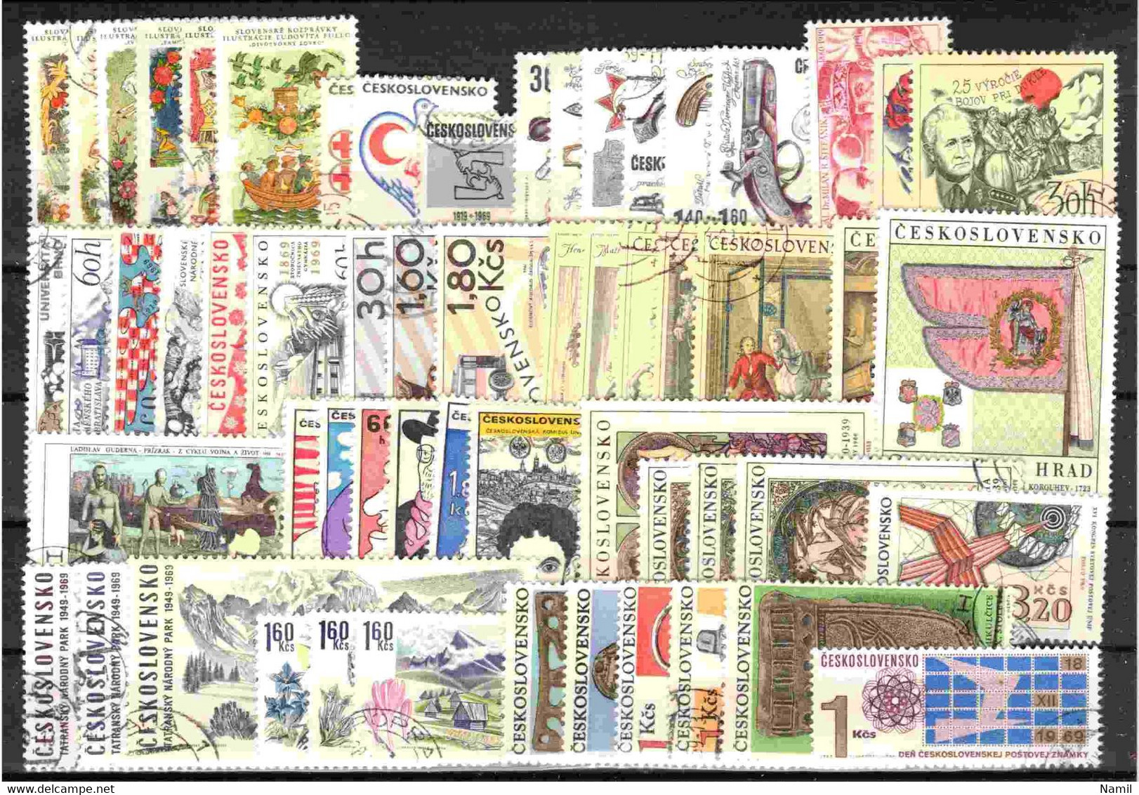 Tchécoslovaquie 1968-1969 Lot Avec Timbres Obliteré - Lots & Serien